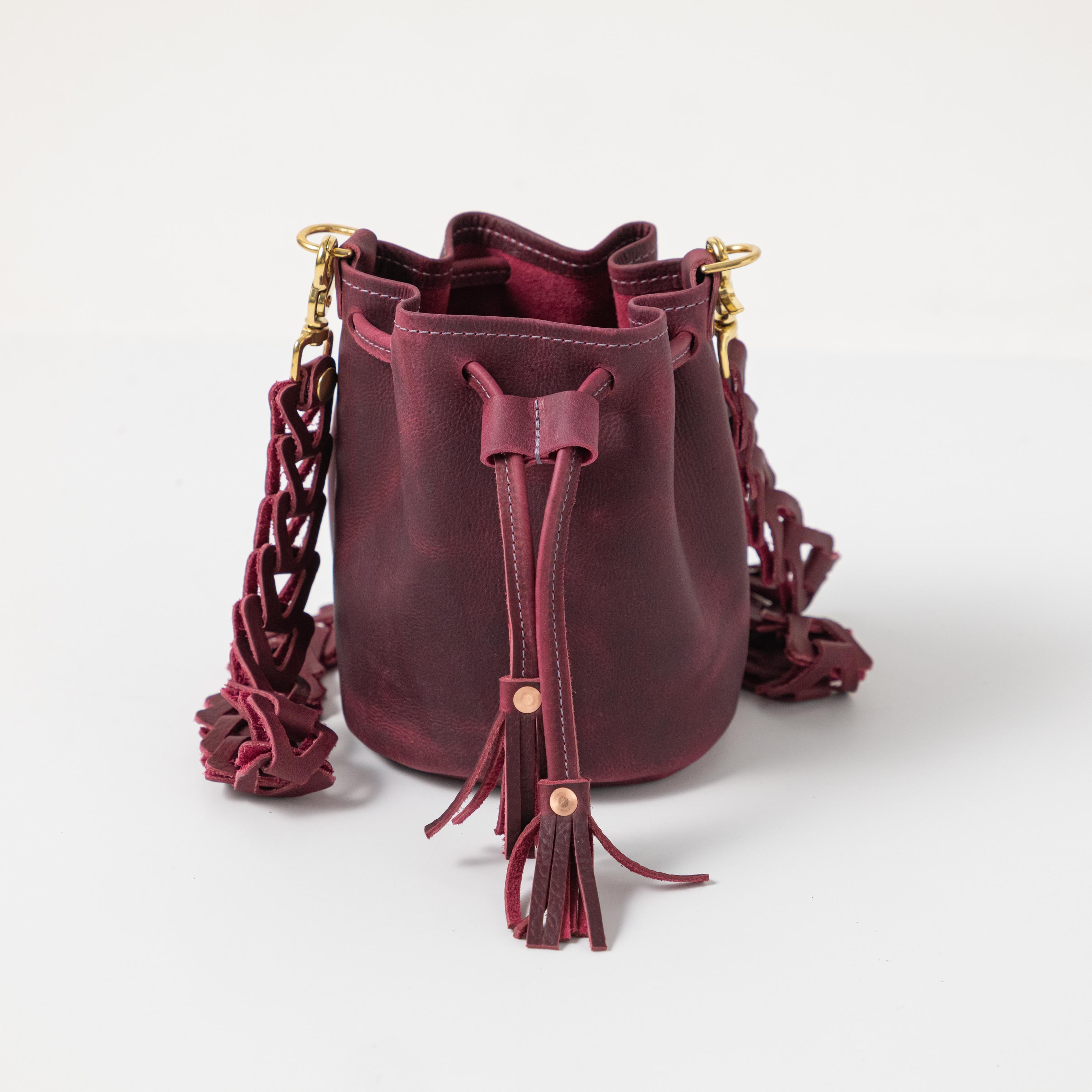 Purple Kodiak Mini Bucket Bag