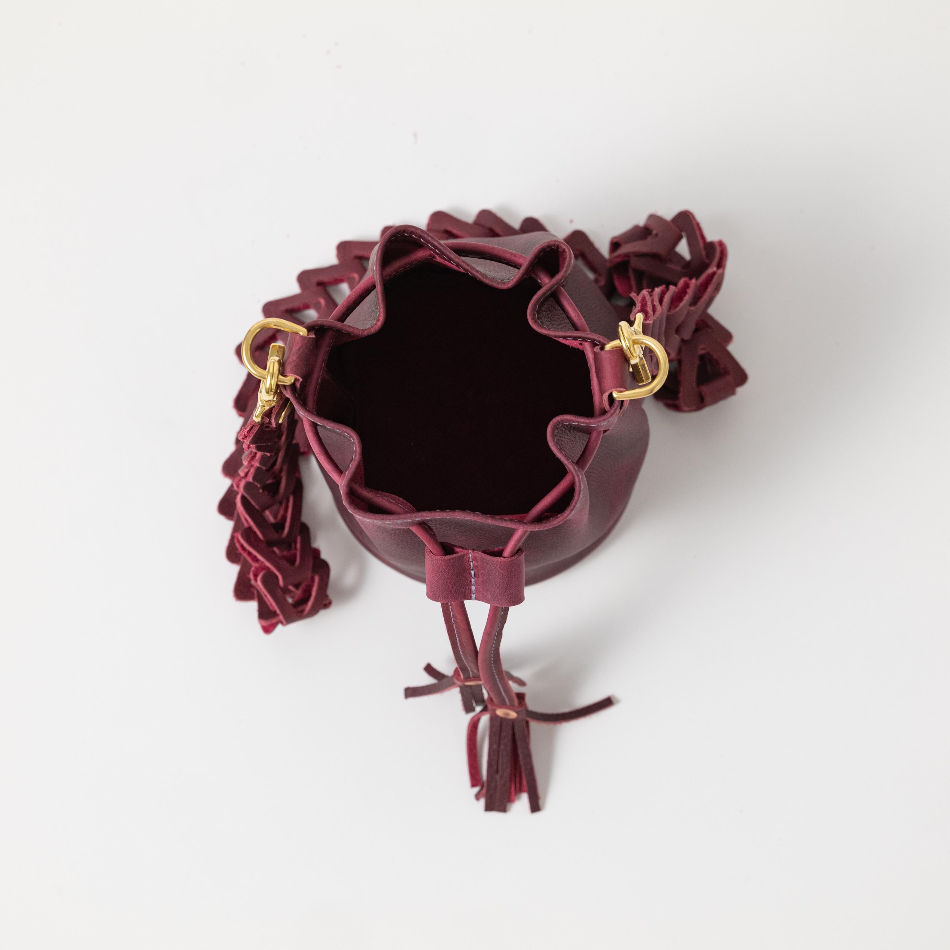 Scratch-and-Dent Purple Kodiak Mini Bucket Bag