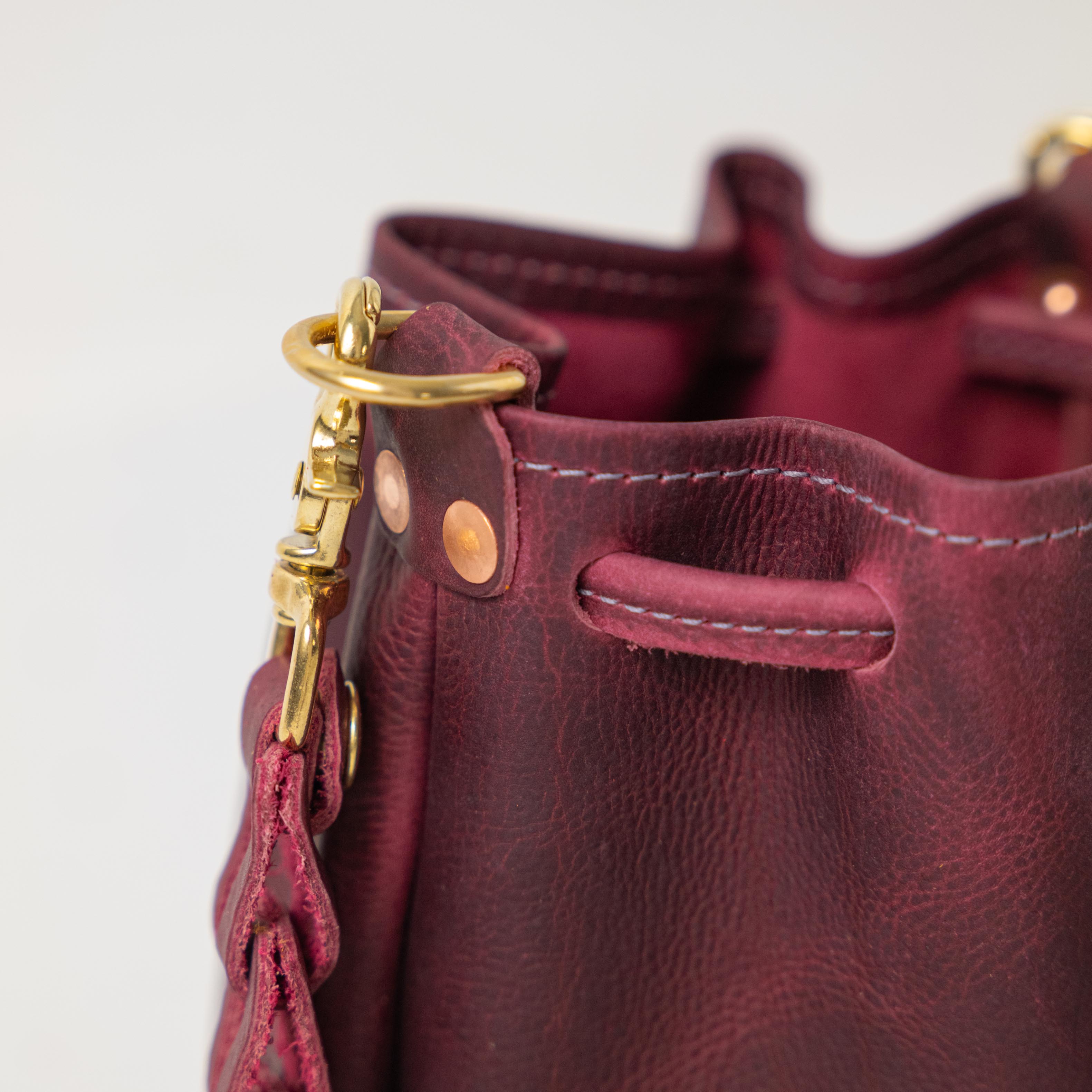 Scratch-and-Dent Purple Kodiak Mini Bucket Bag