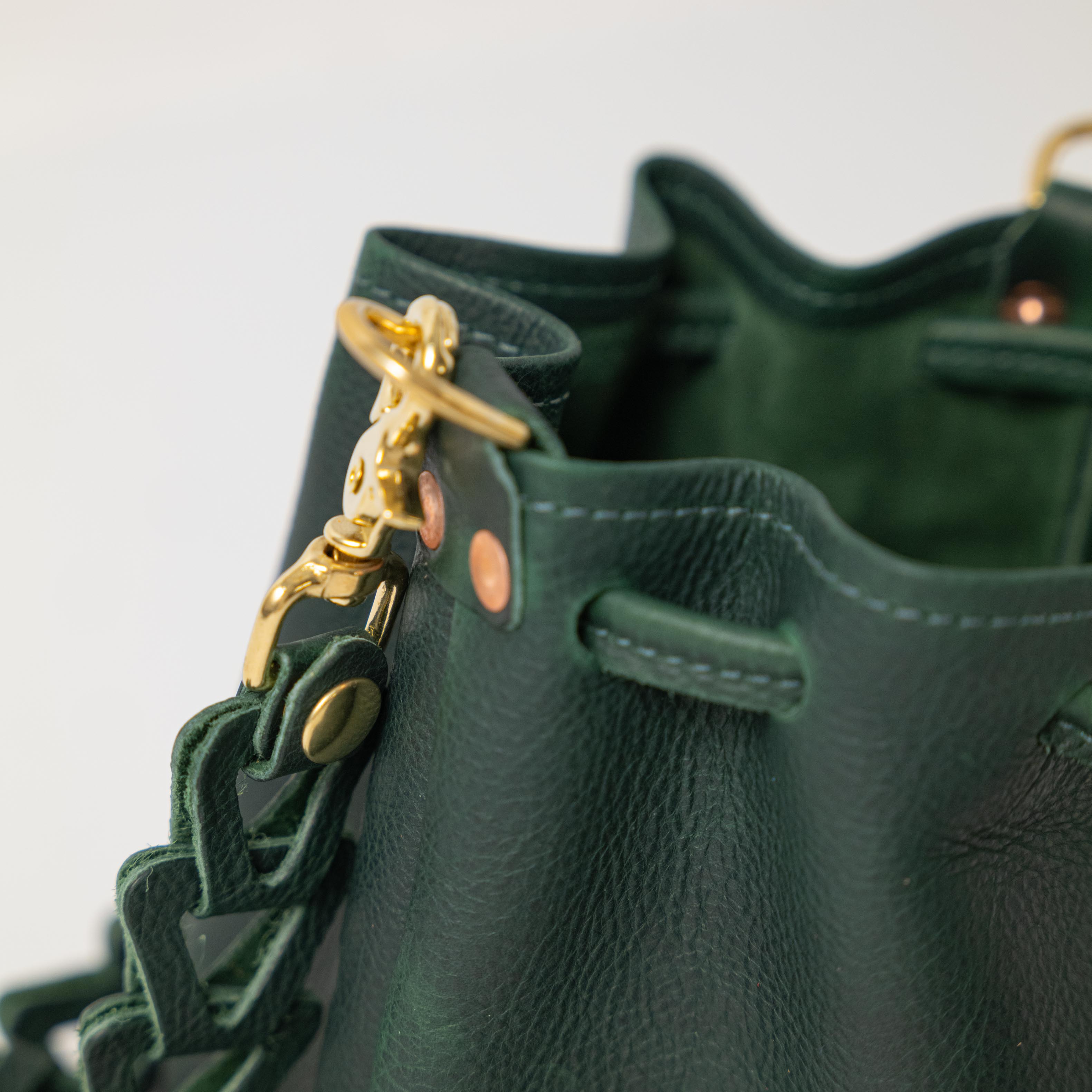 Green Kodiak Mini Bucket Bag