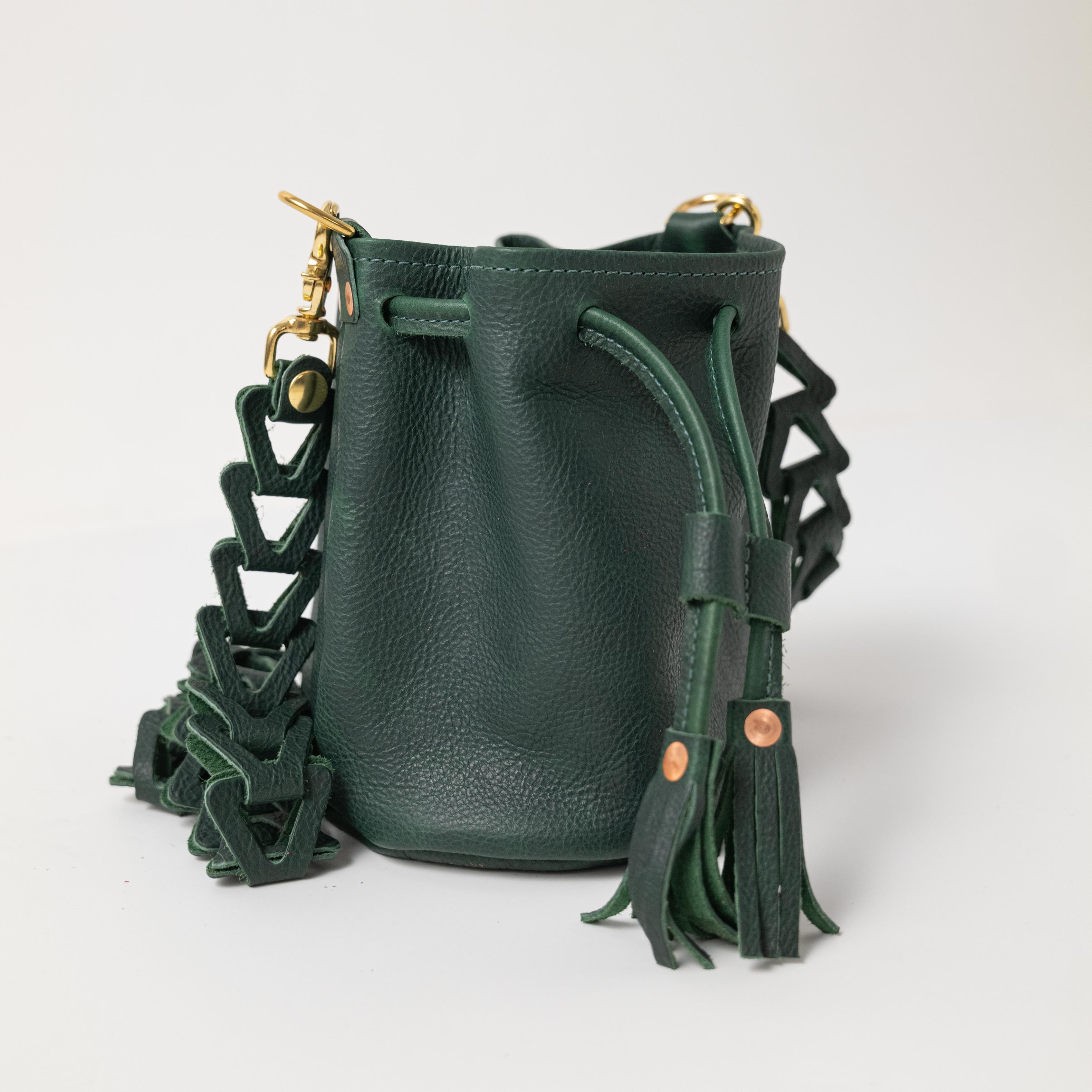 Green Kodiak Mini Bucket Bag