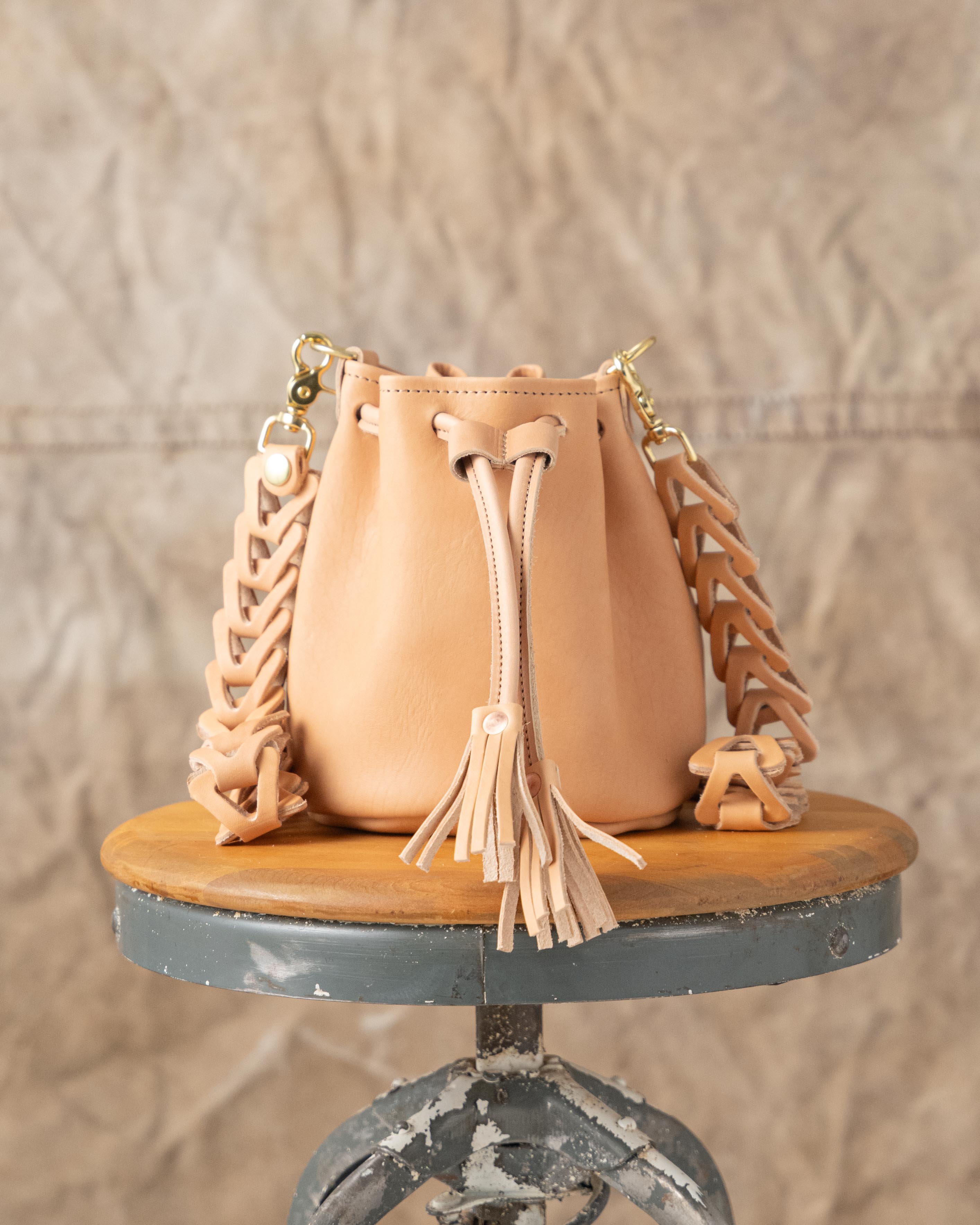 Natural Essex Mini Bucket Bag