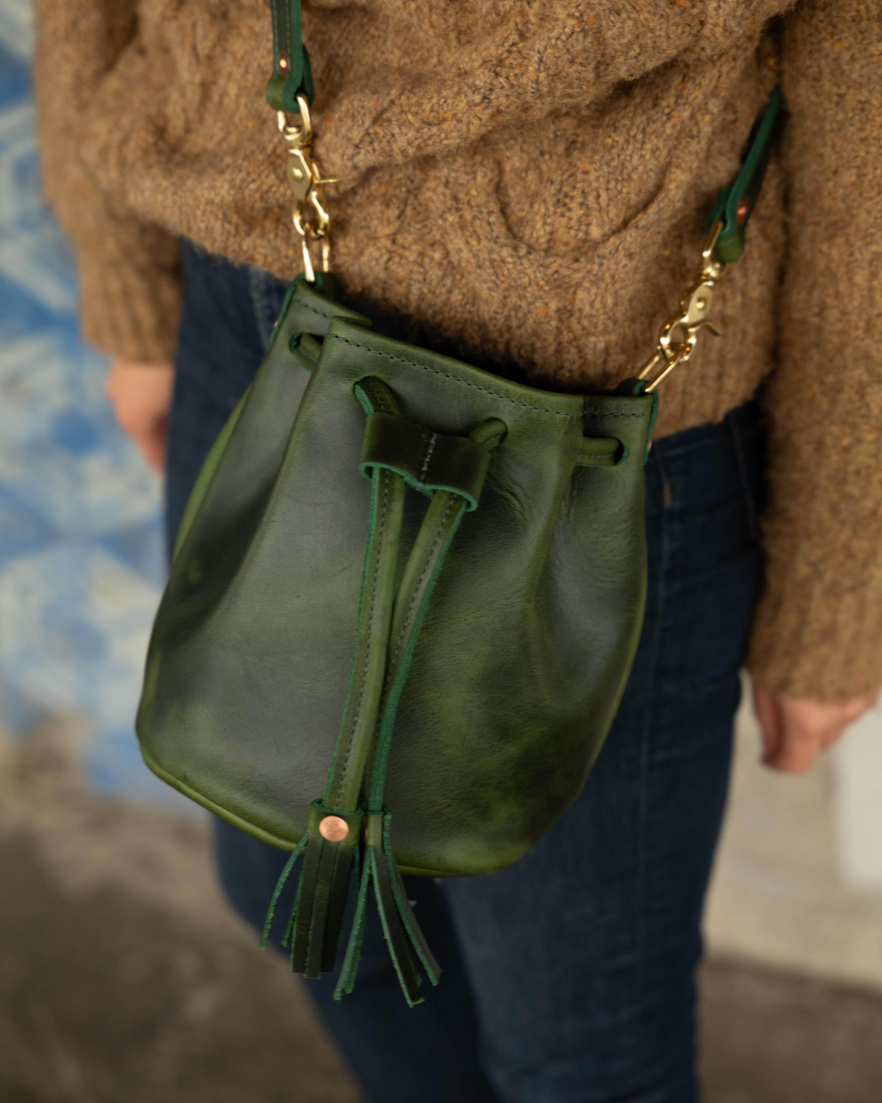 Green Cheaha Mini Bucket Bag