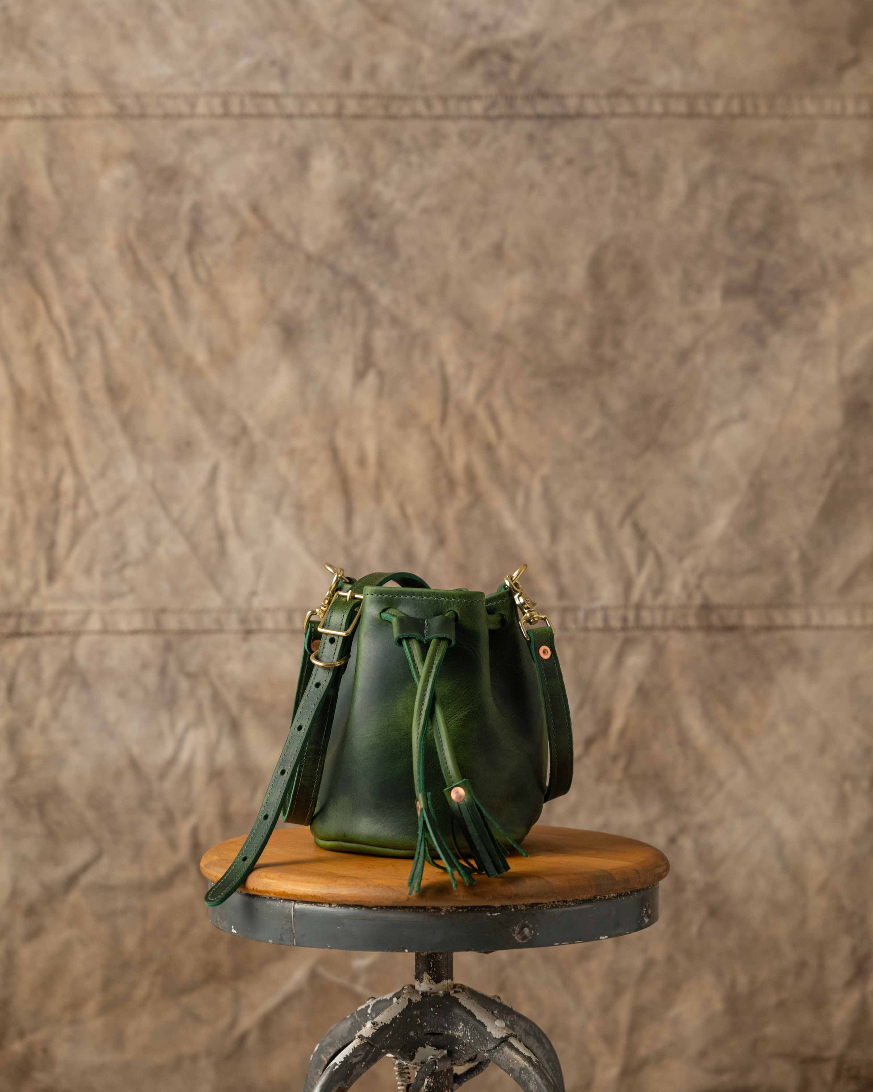 Green Cheaha Mini Bucket Bag