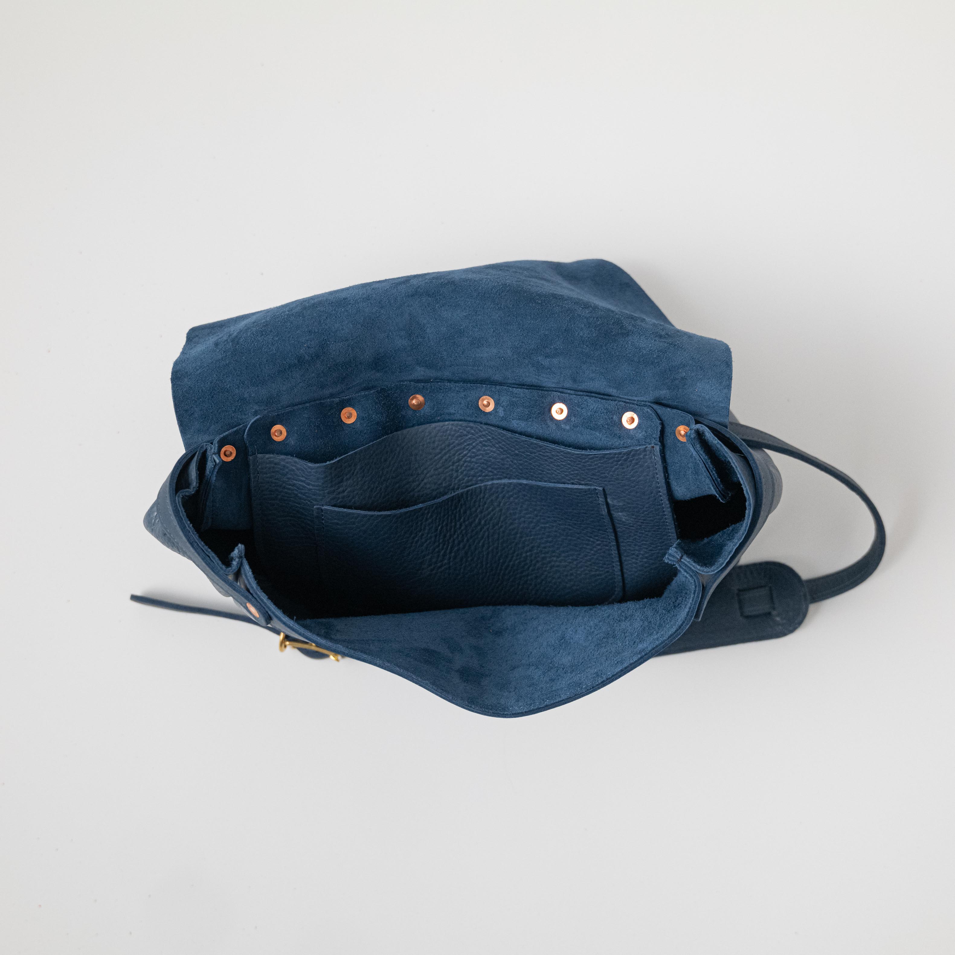 Leather Roulette Messenger Bag