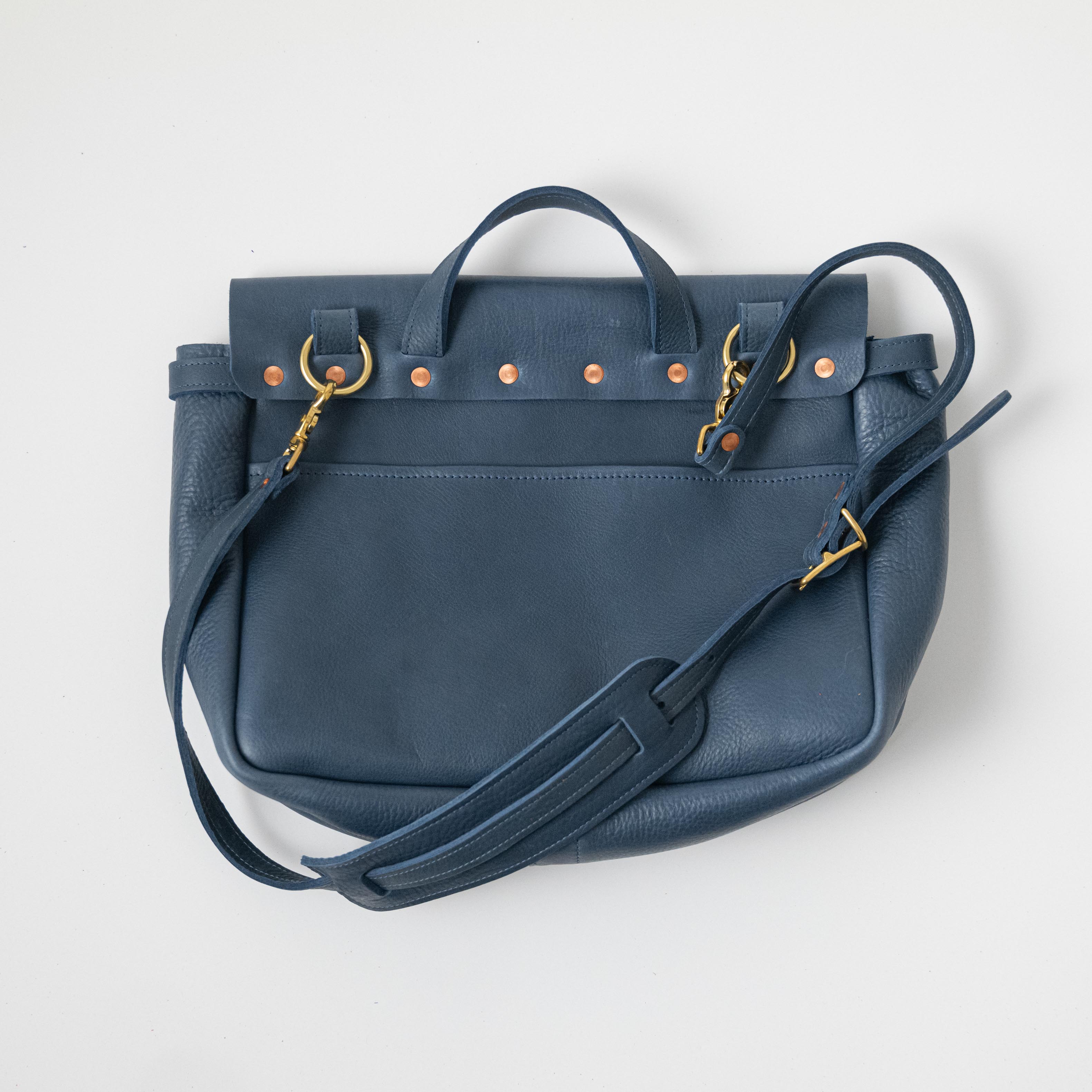 Leather Roulette Messenger Bag