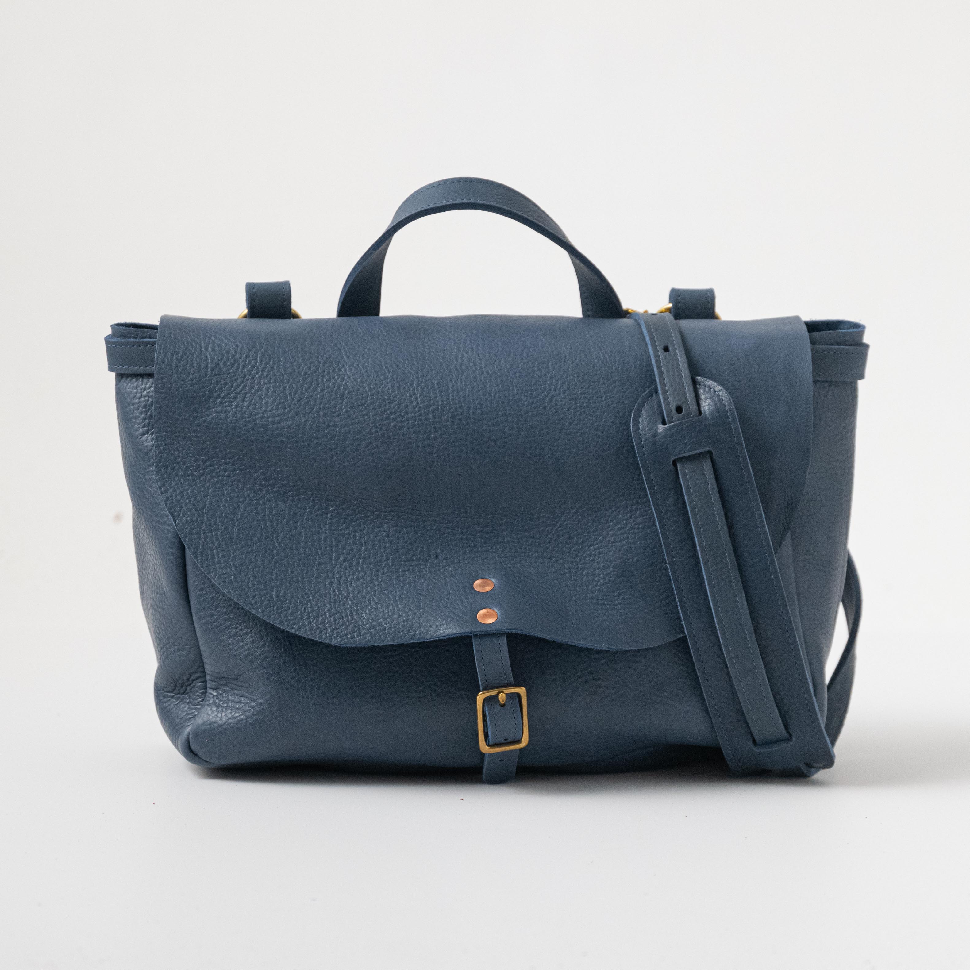 Leather Roulette Messenger Bag