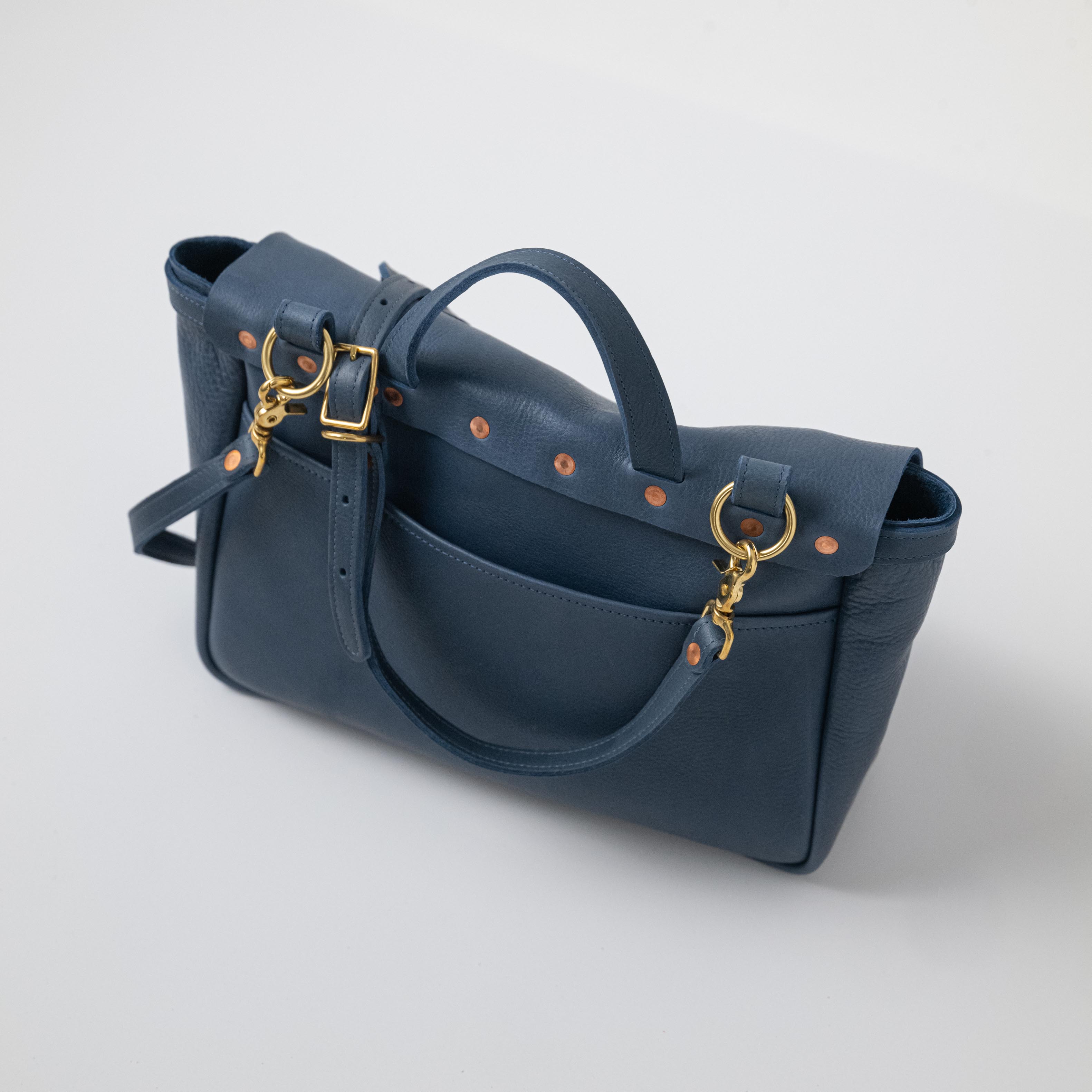 Leather Roulette Messenger Bag