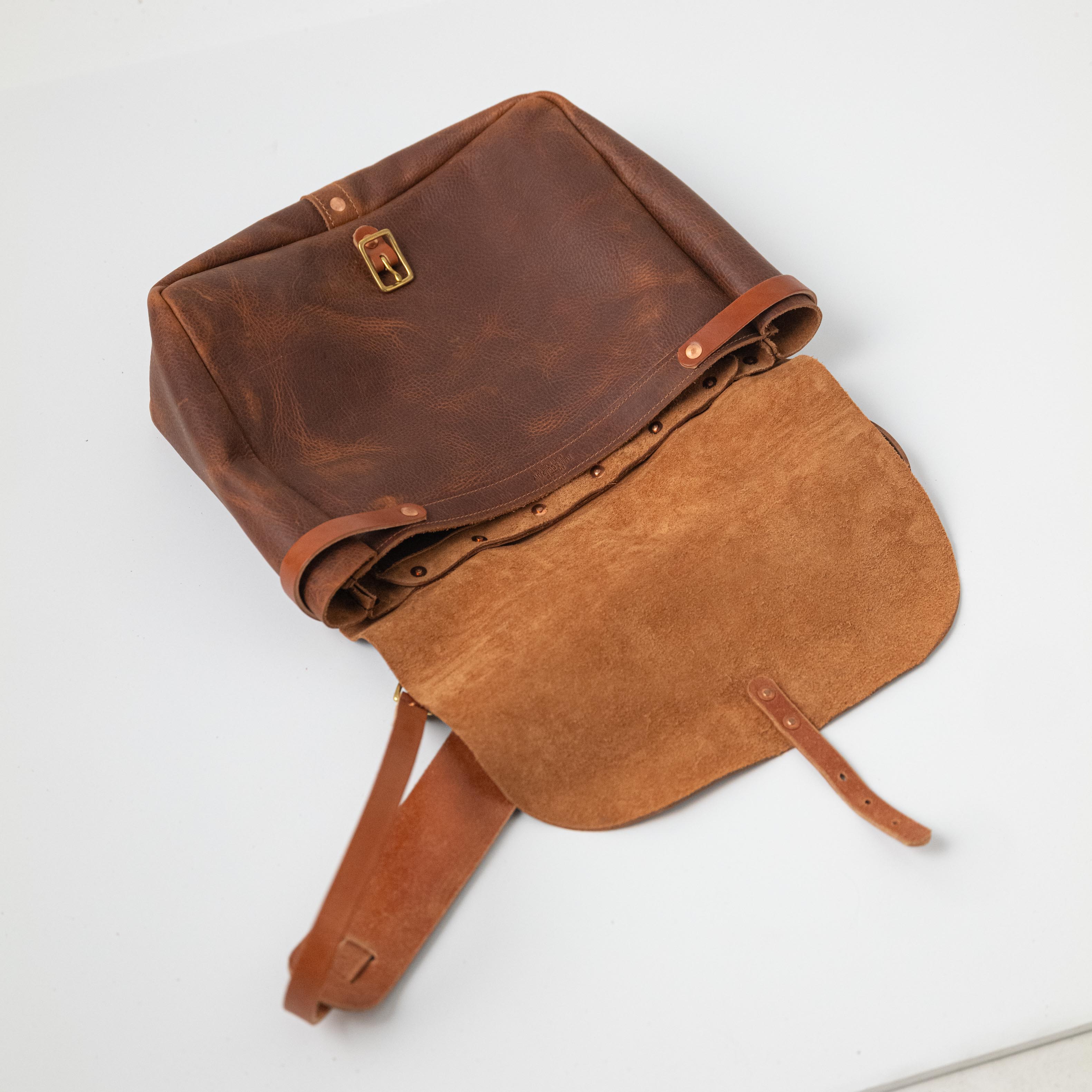 Leather Roulette Messenger Bag