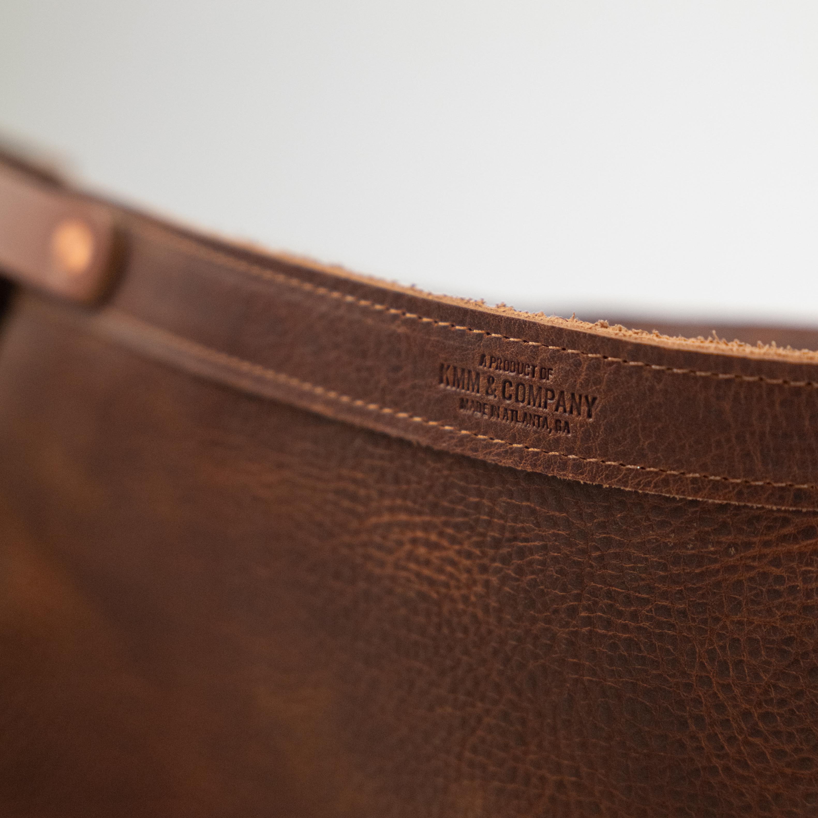 Leather Roulette Messenger Bag