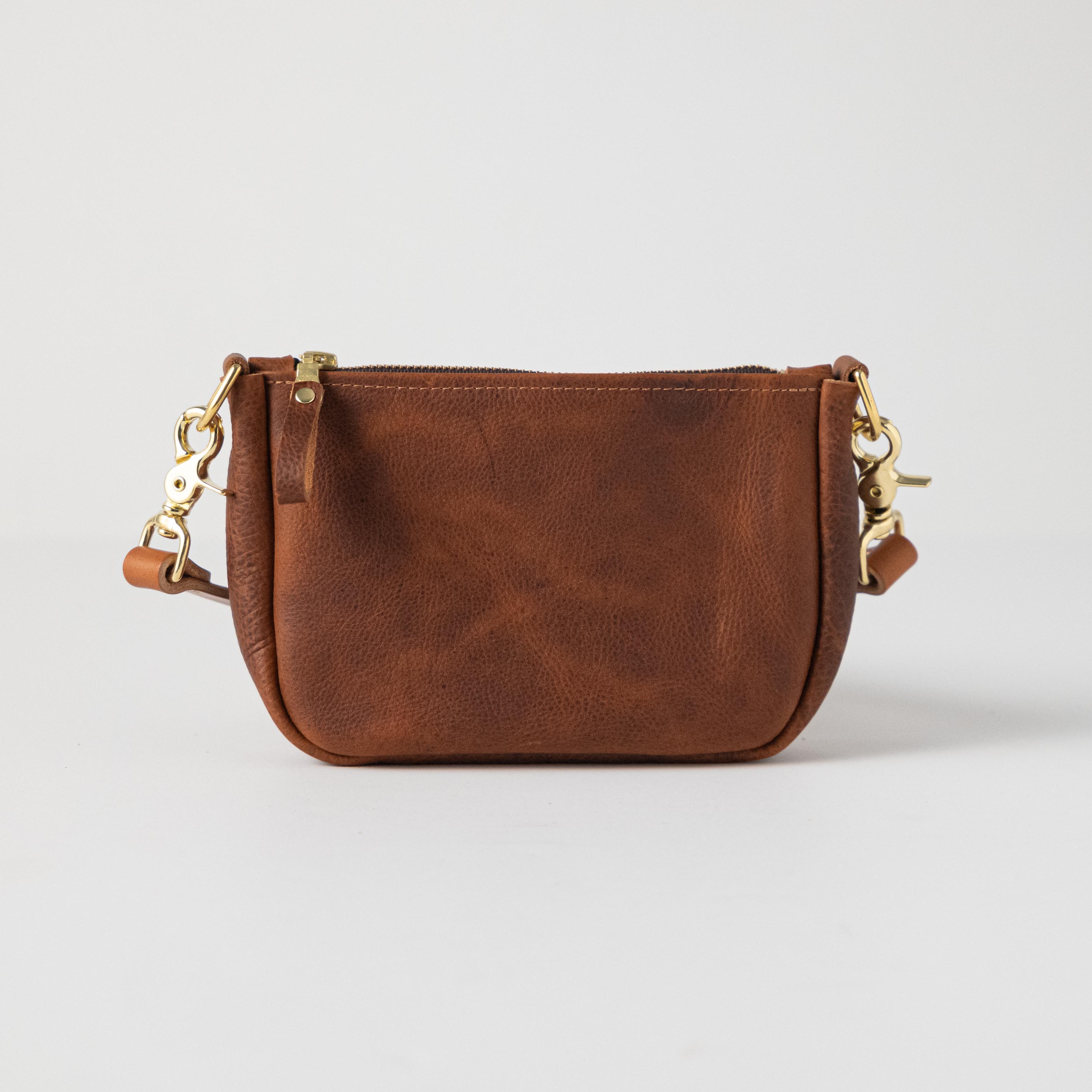 Tan Kodiak Mini Crossbody Bag Leather Crossbody Bags Handbags
