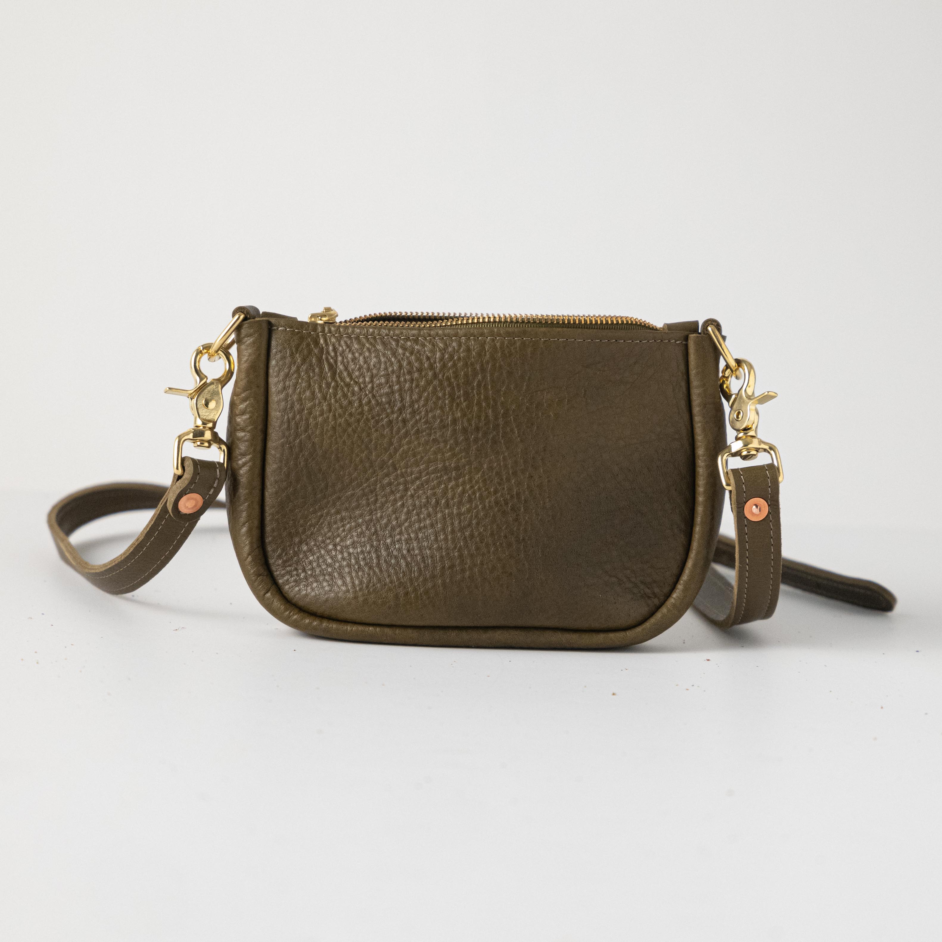 Scratch-and-Dent Olive Cypress Mini Crossbody Bag