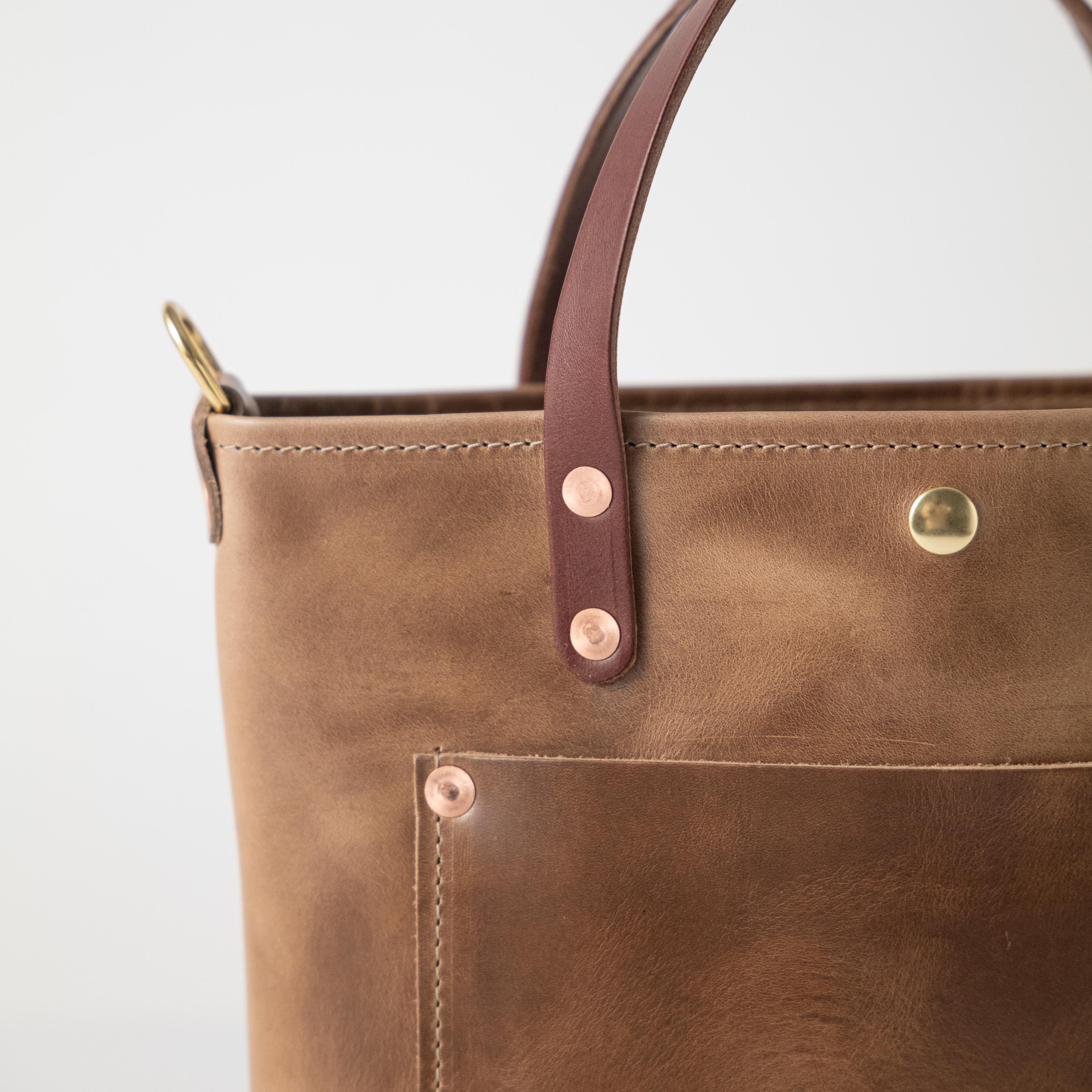 Natural Chromexcel Mini Travel Tote