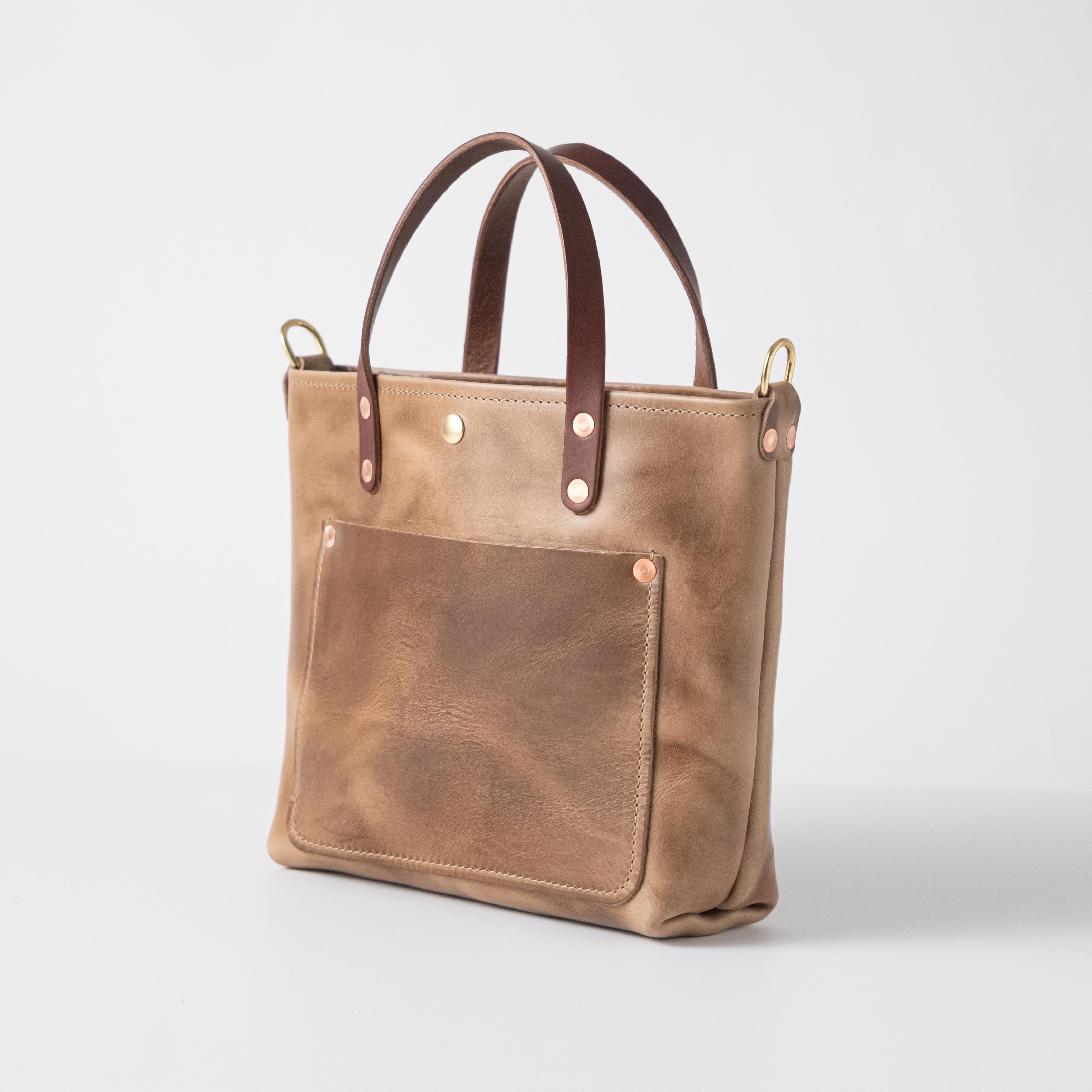 Natural Chromexcel Mini Travel Tote