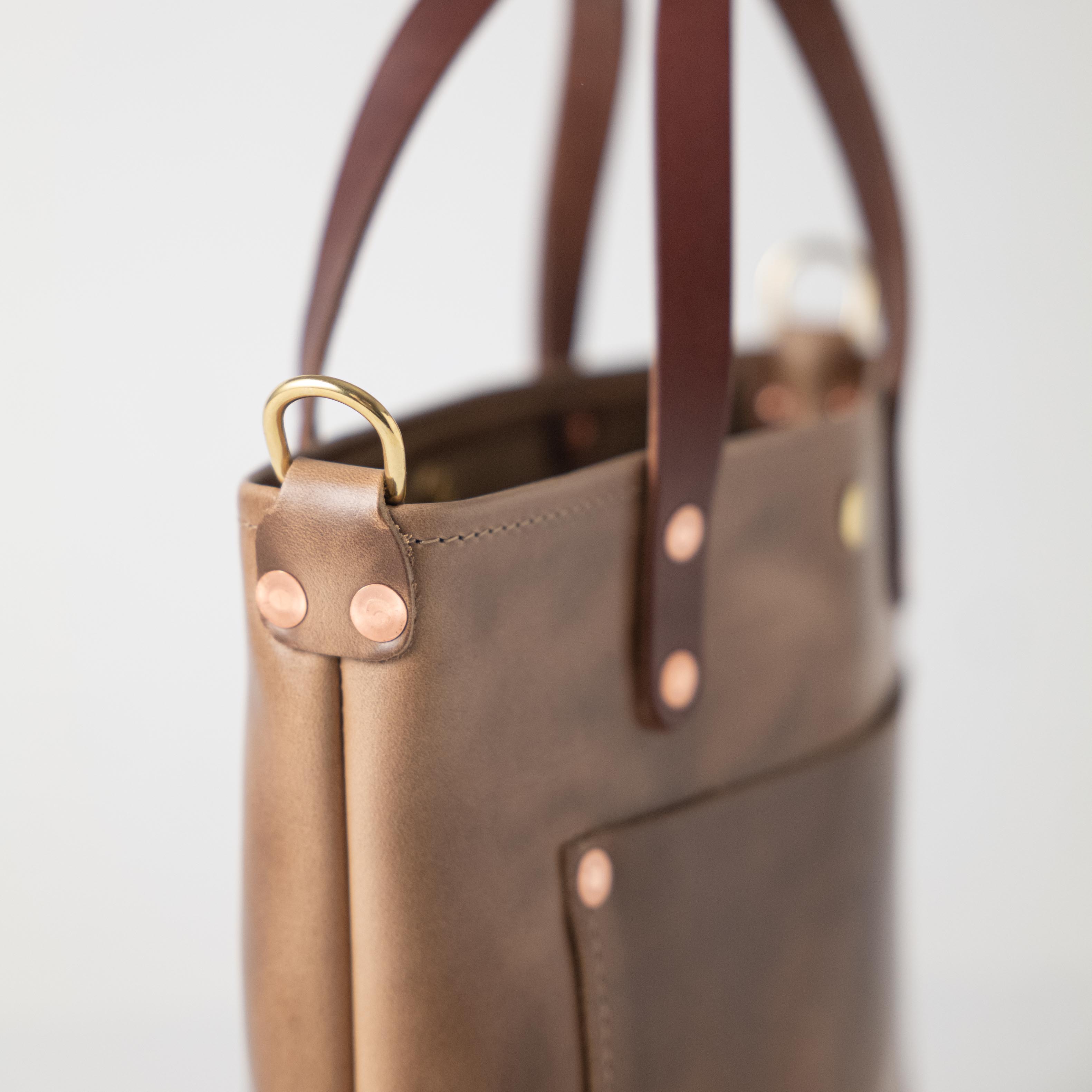 Natural Chromexcel Mini Travel Tote