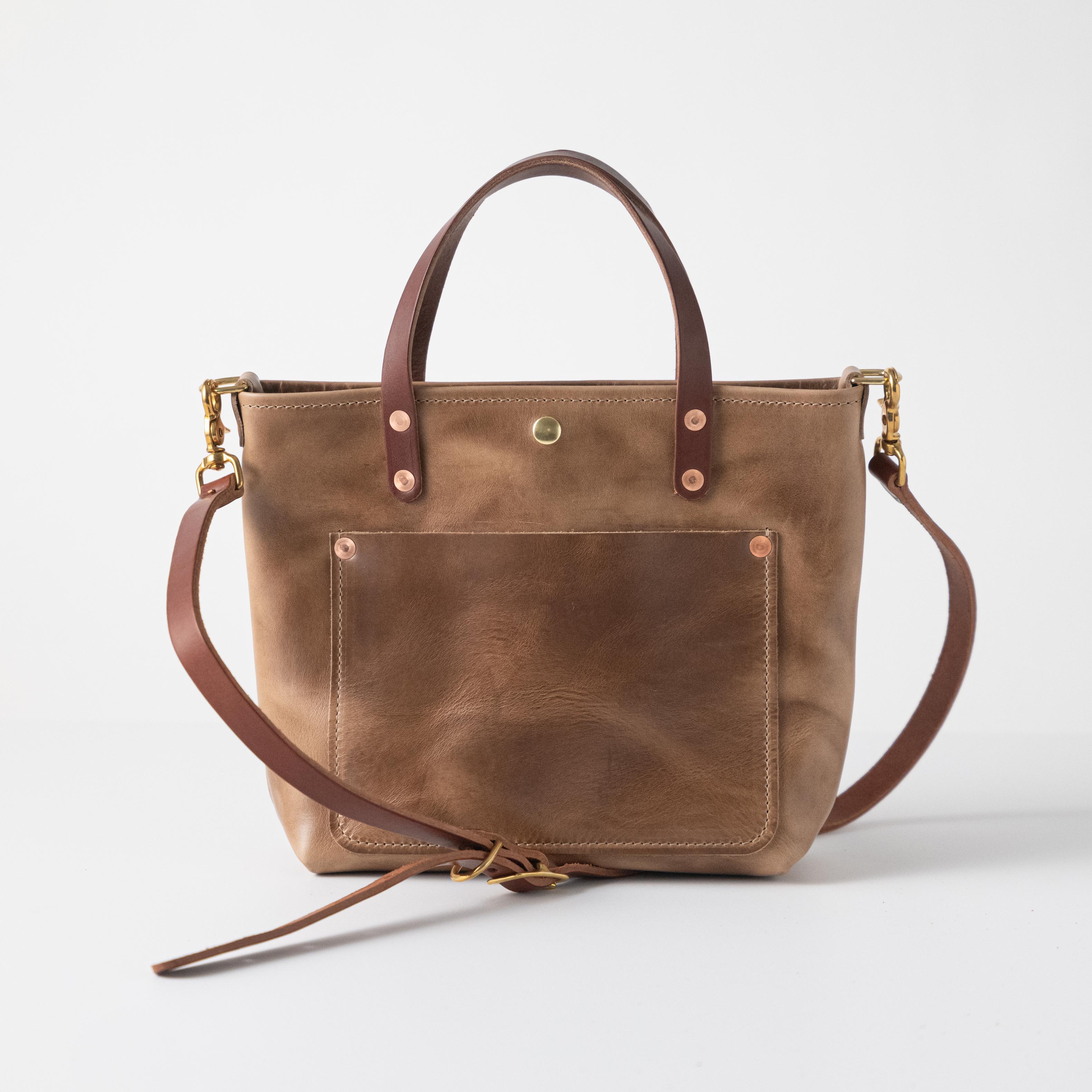 Natural Chromexcel Mini Travel Tote