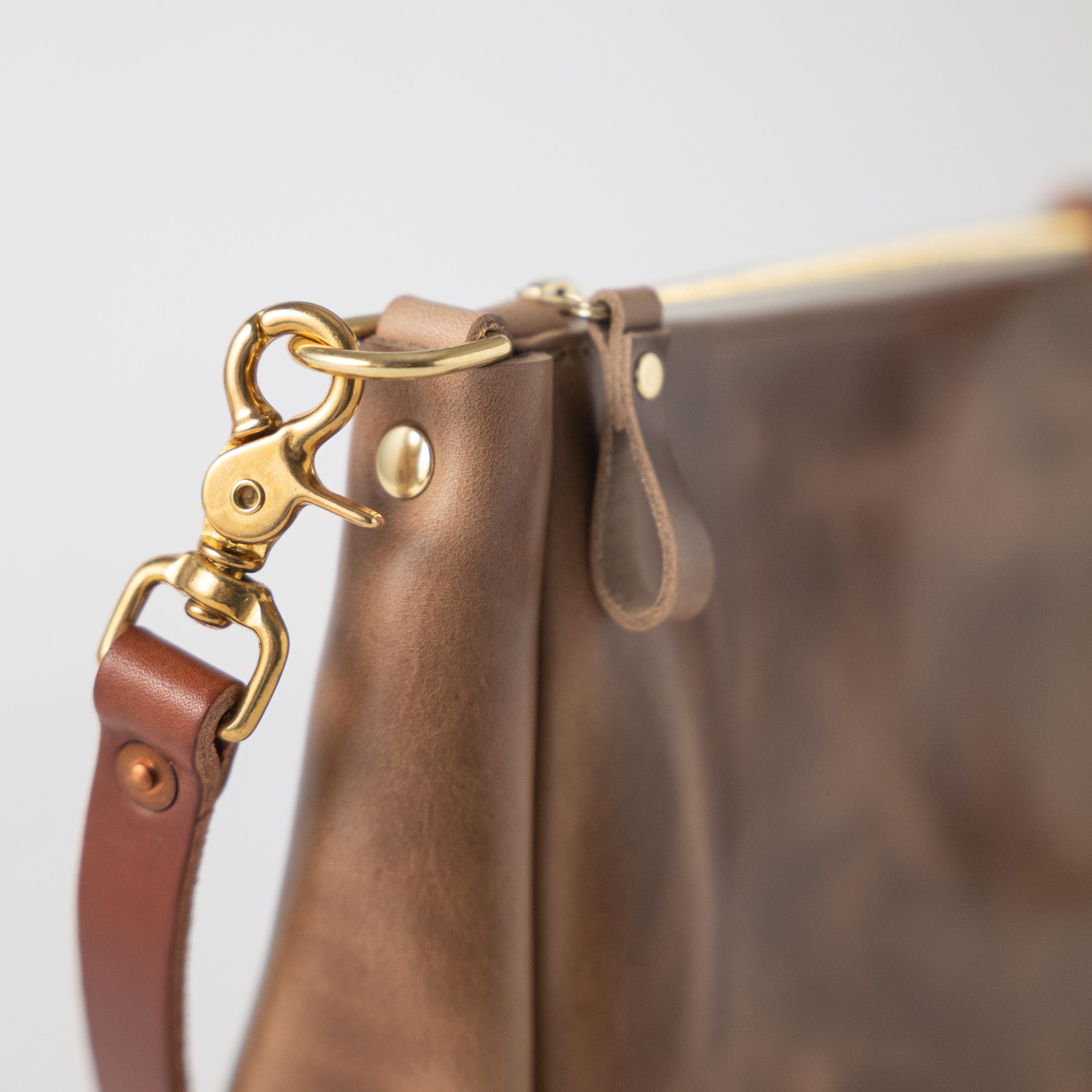 Natural Chromexcel Crossbody Bag