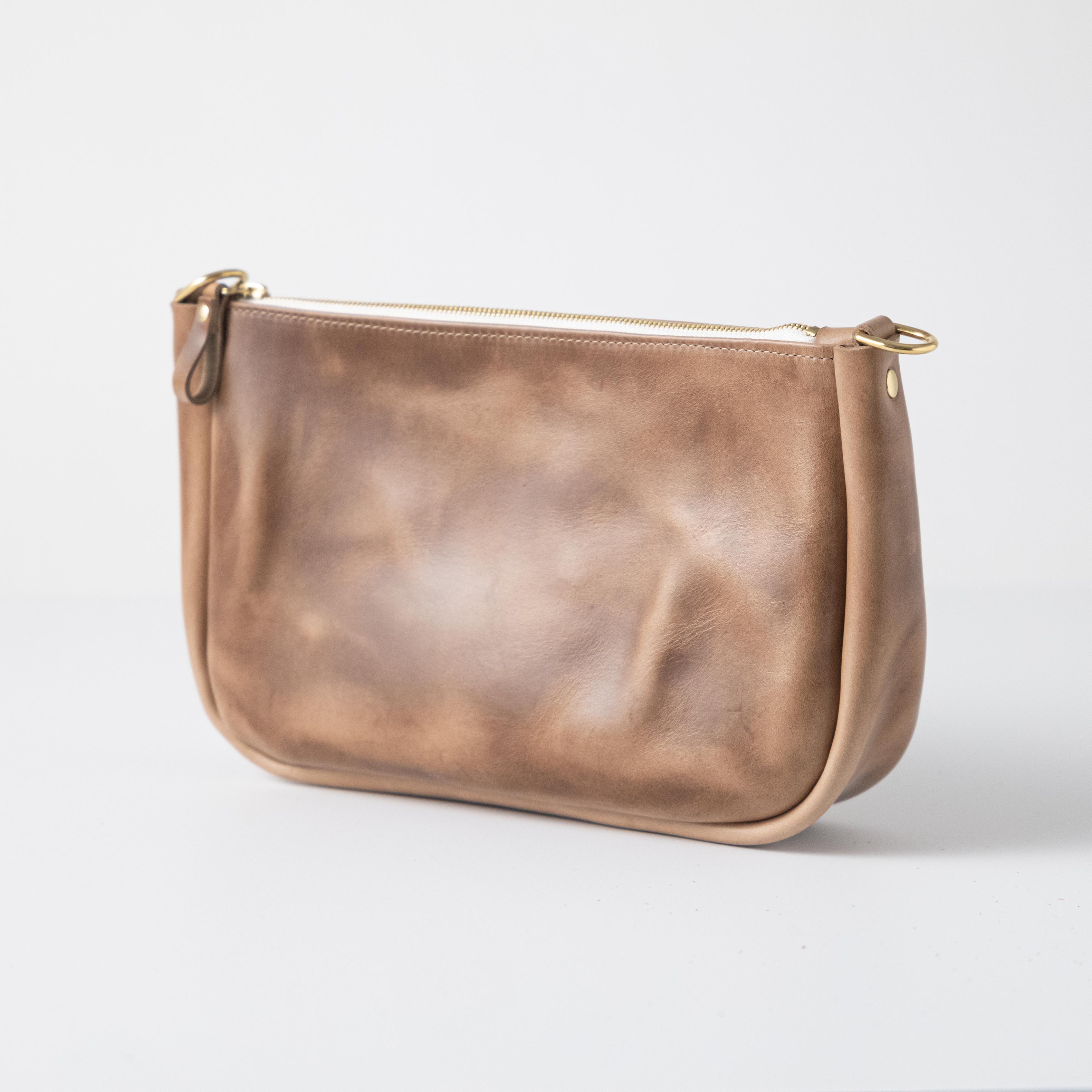 Natural Chromexcel Crossbody Bag