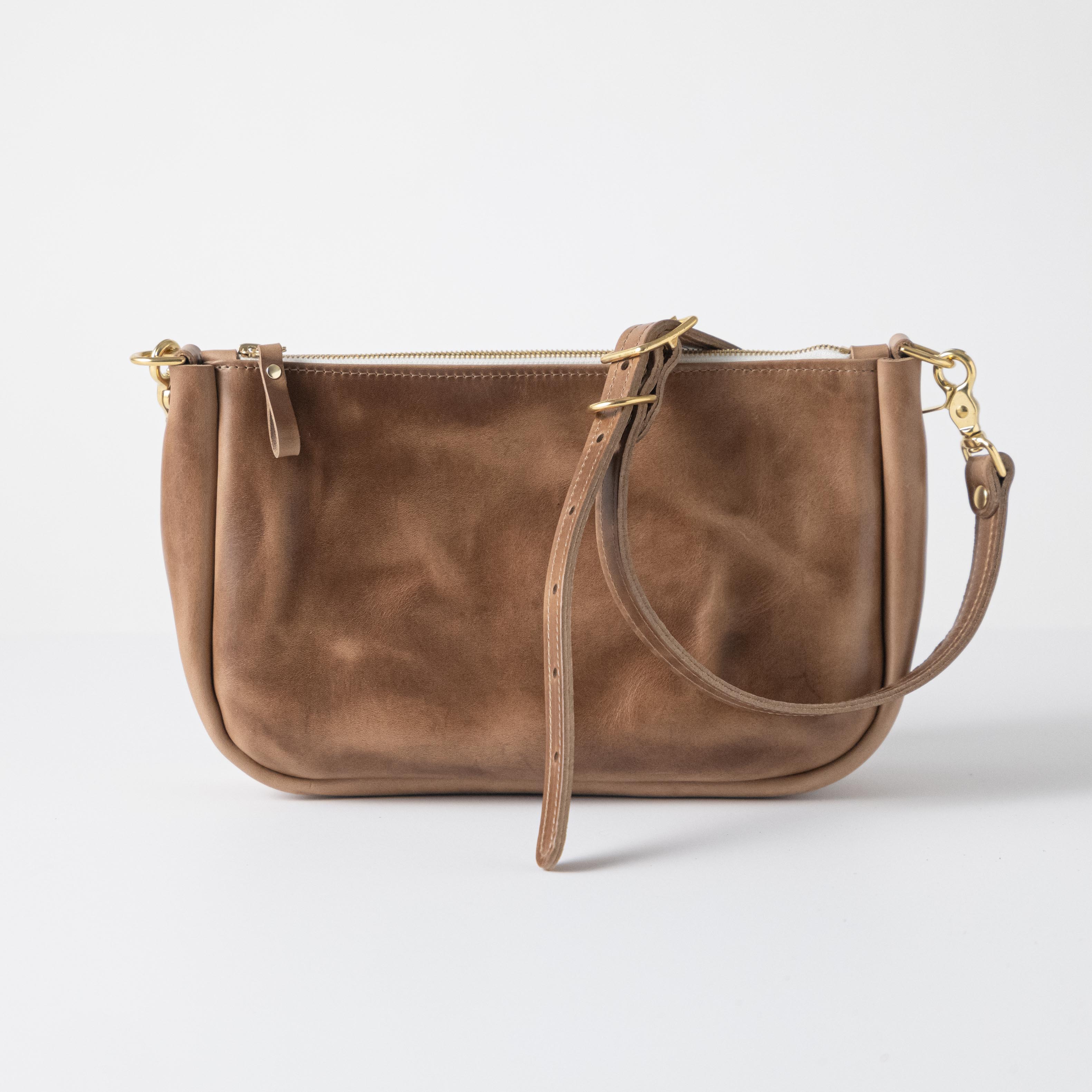 Natural Chromexcel Crossbody Bag