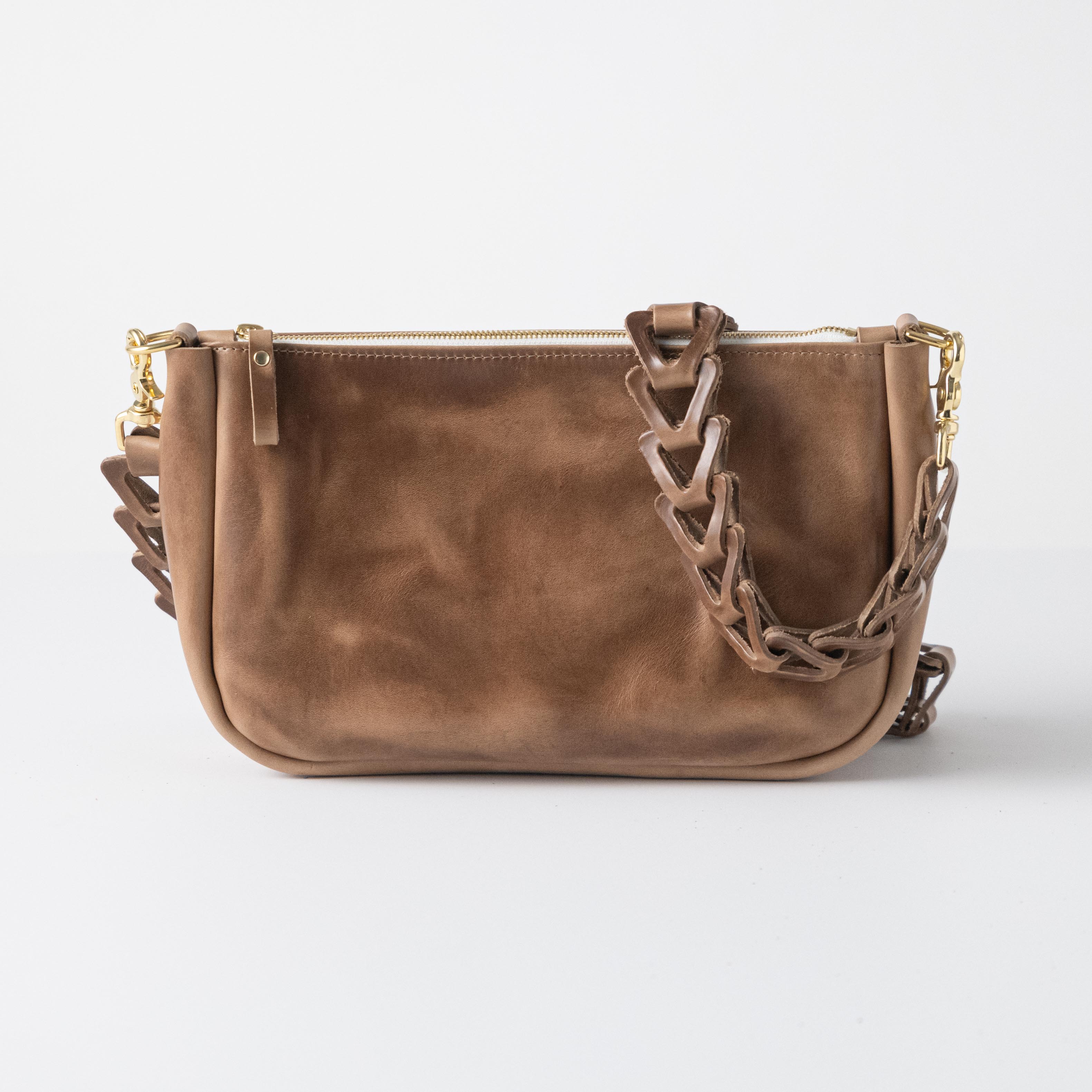 Natural Chromexcel Crossbody Bag