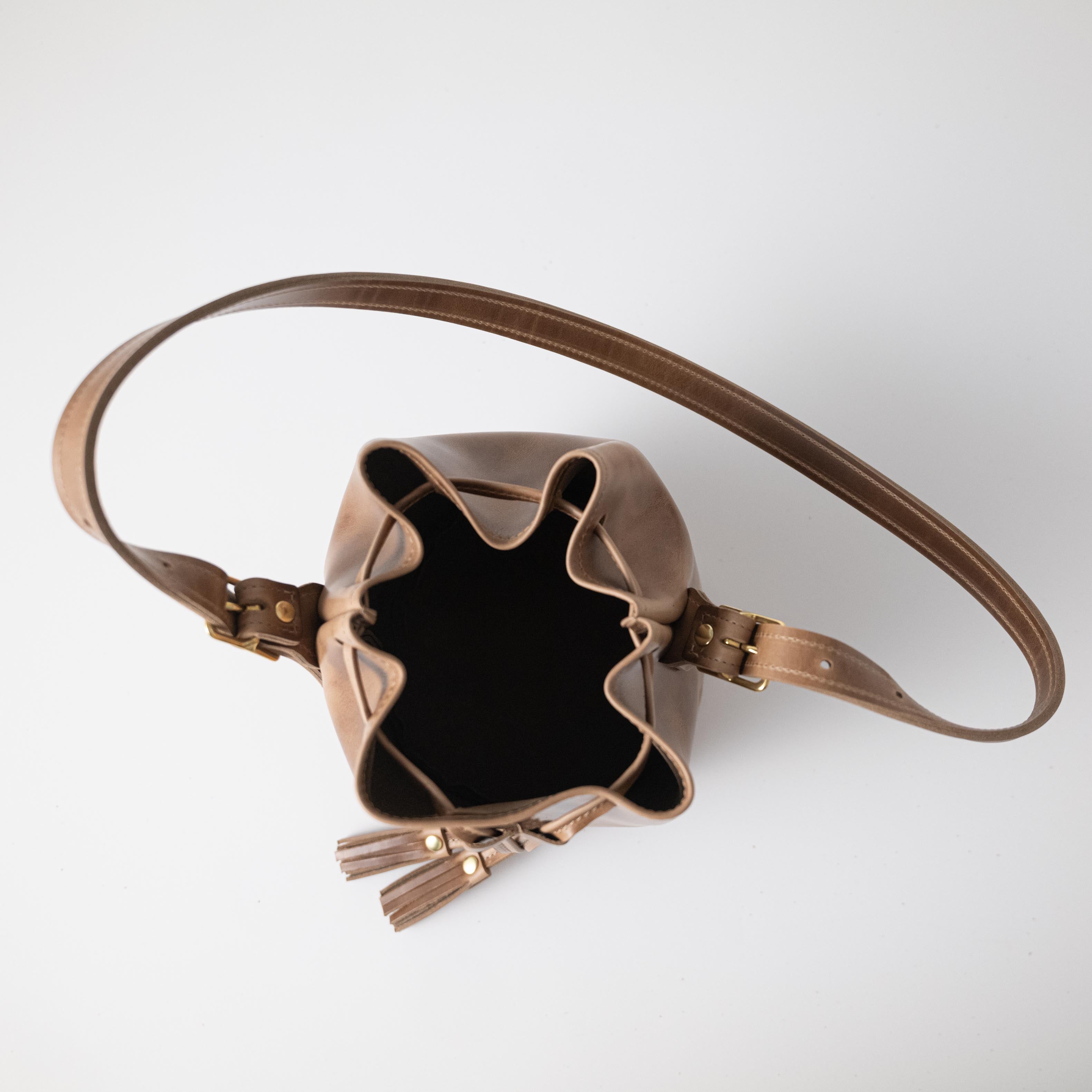 Natural Chromexcel Bucket Bag