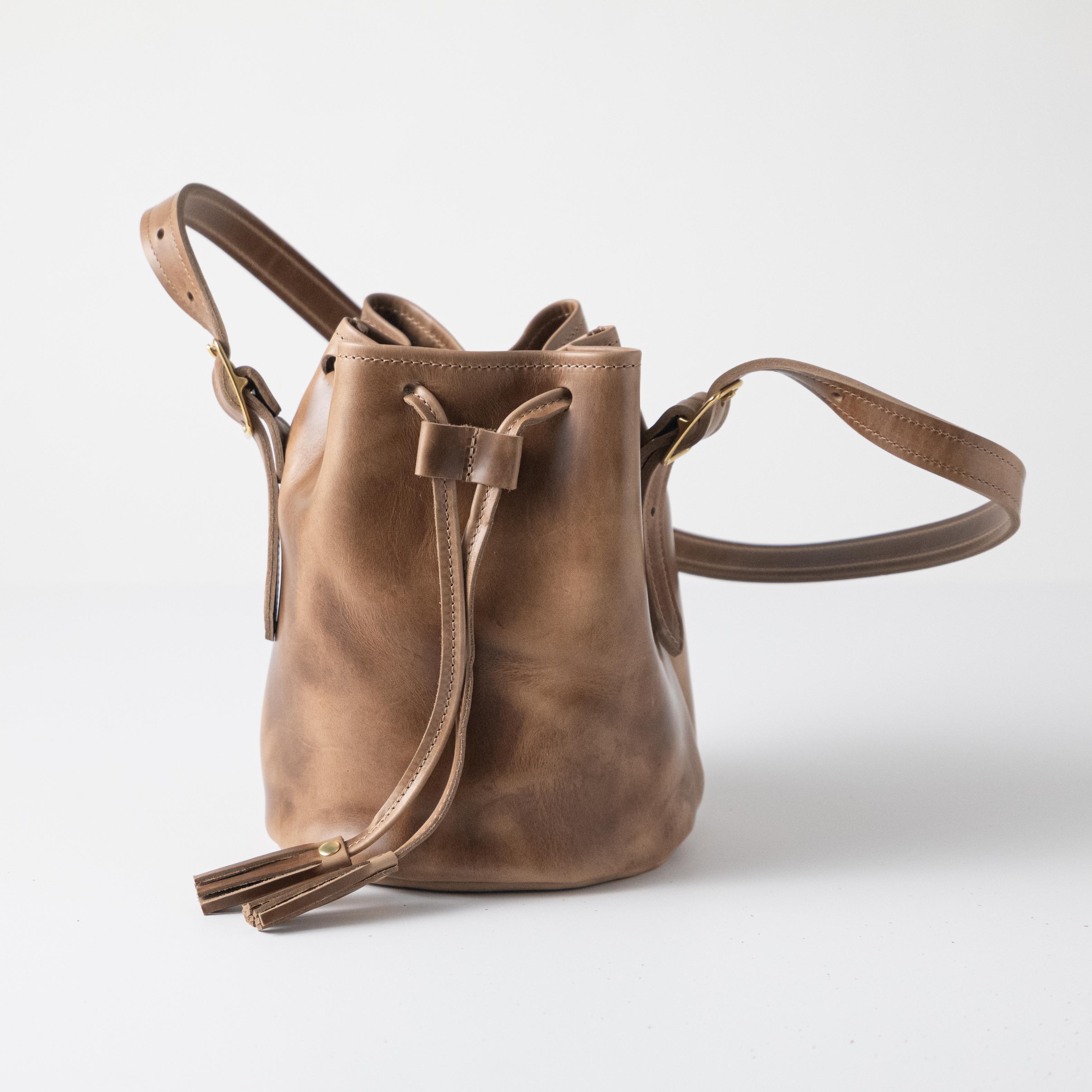 Natural Chromexcel Bucket Bag