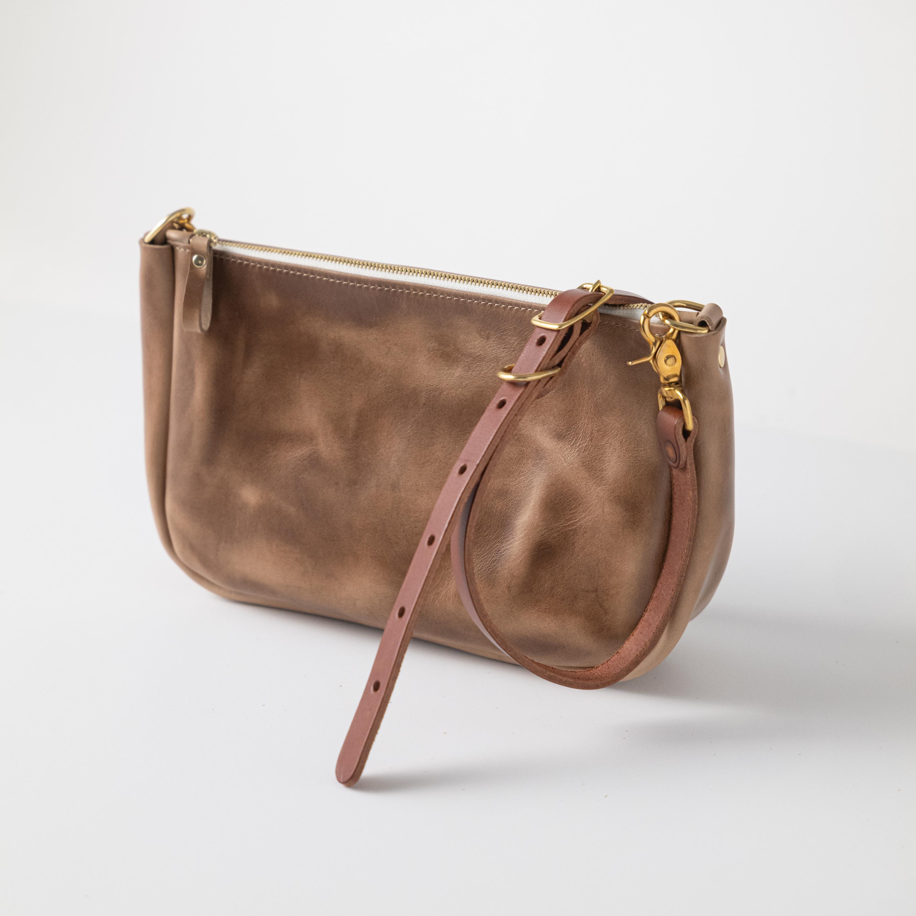 Natural Chromexcel Crossbody Bag