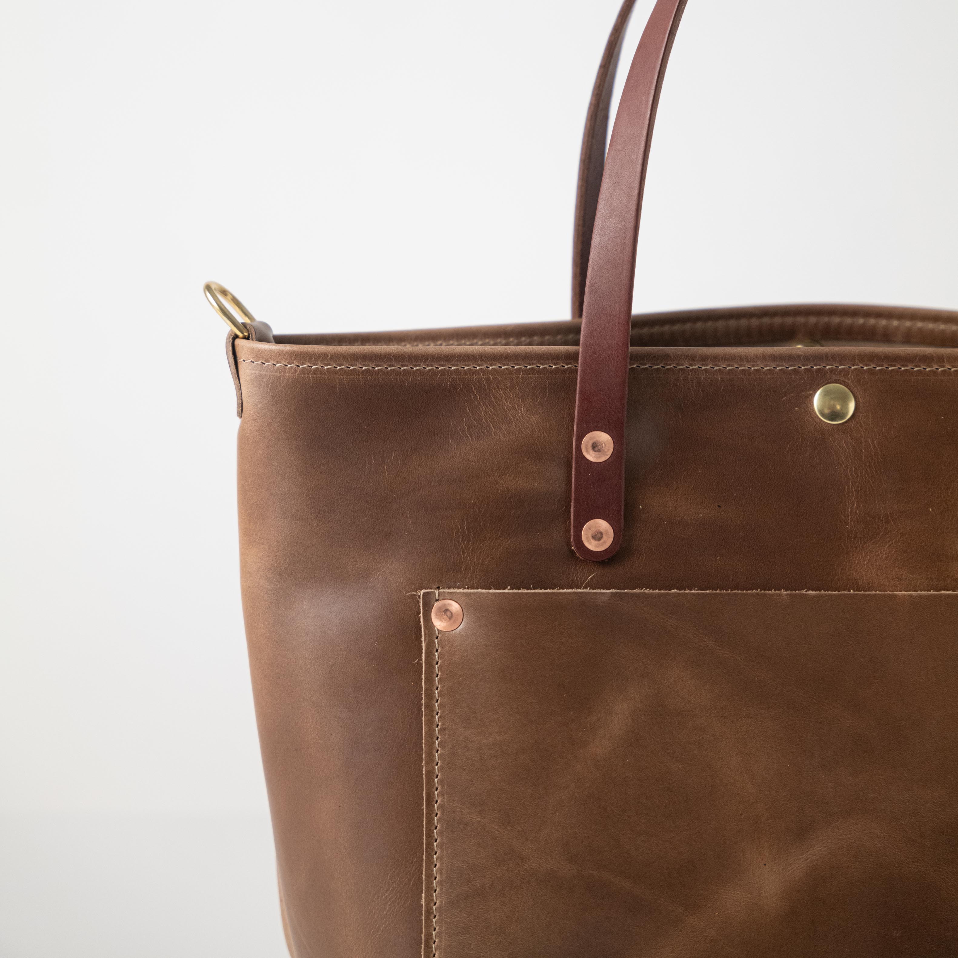 Natural Chromexcel East West Travel Tote