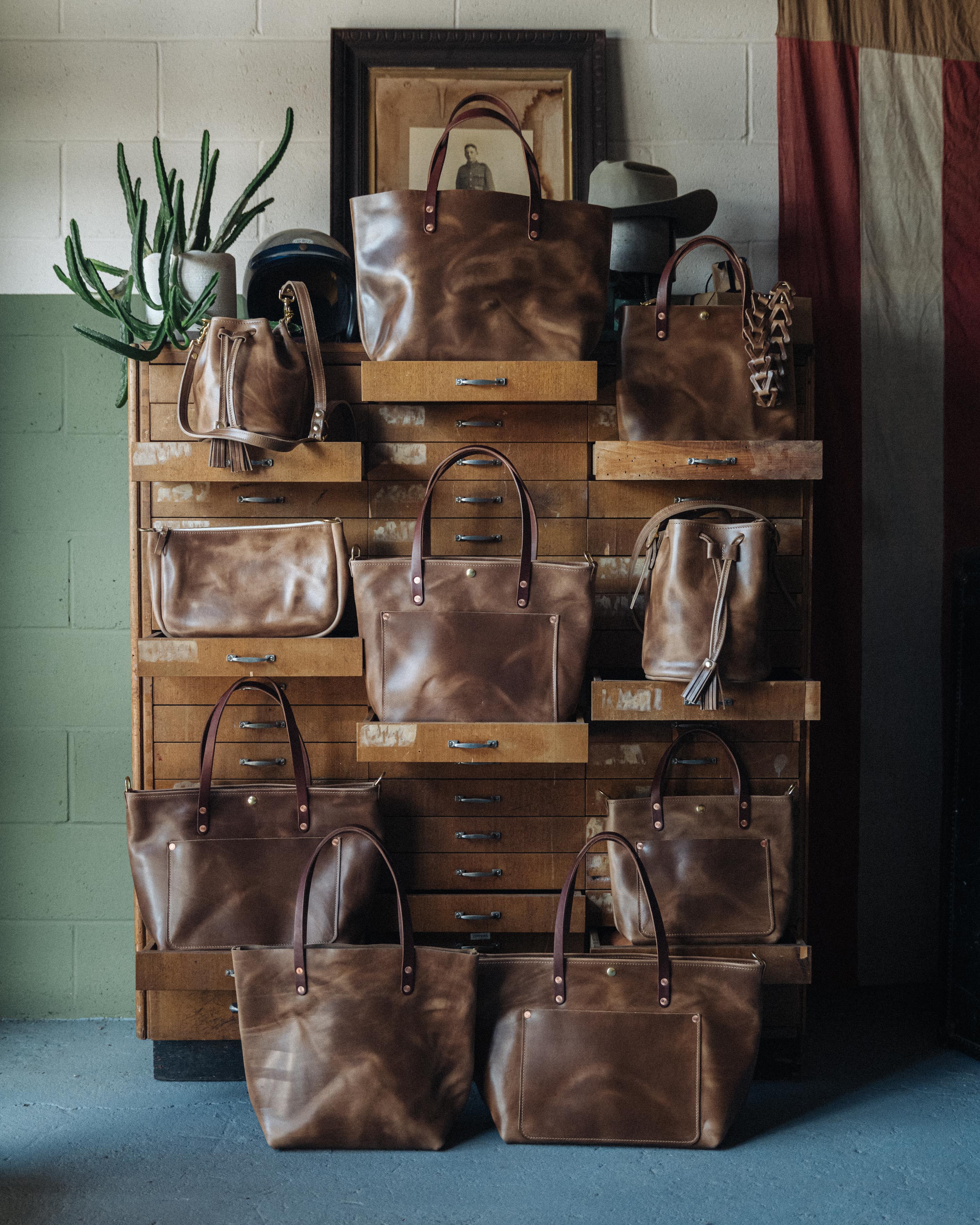 Natural Chromexcel Mini Travel Tote