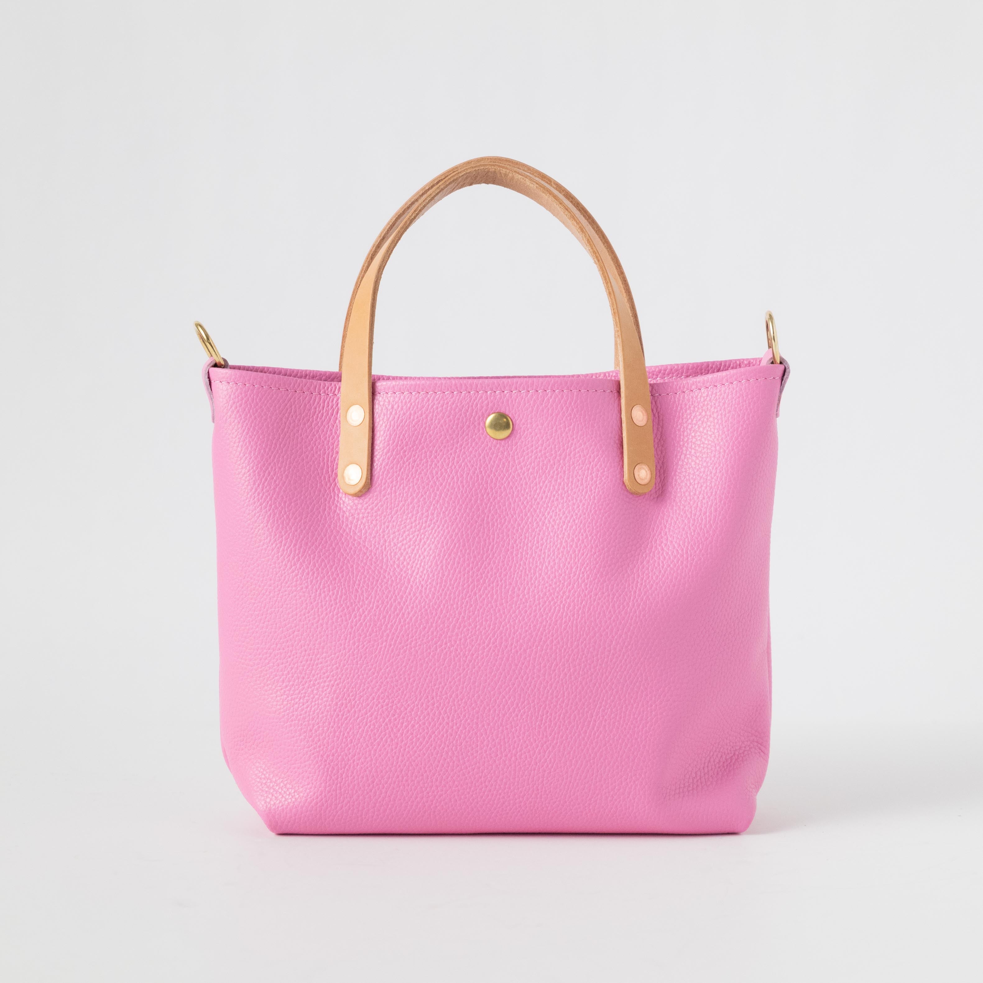 Turquoise Italian Pebbled Mini Travel Tote