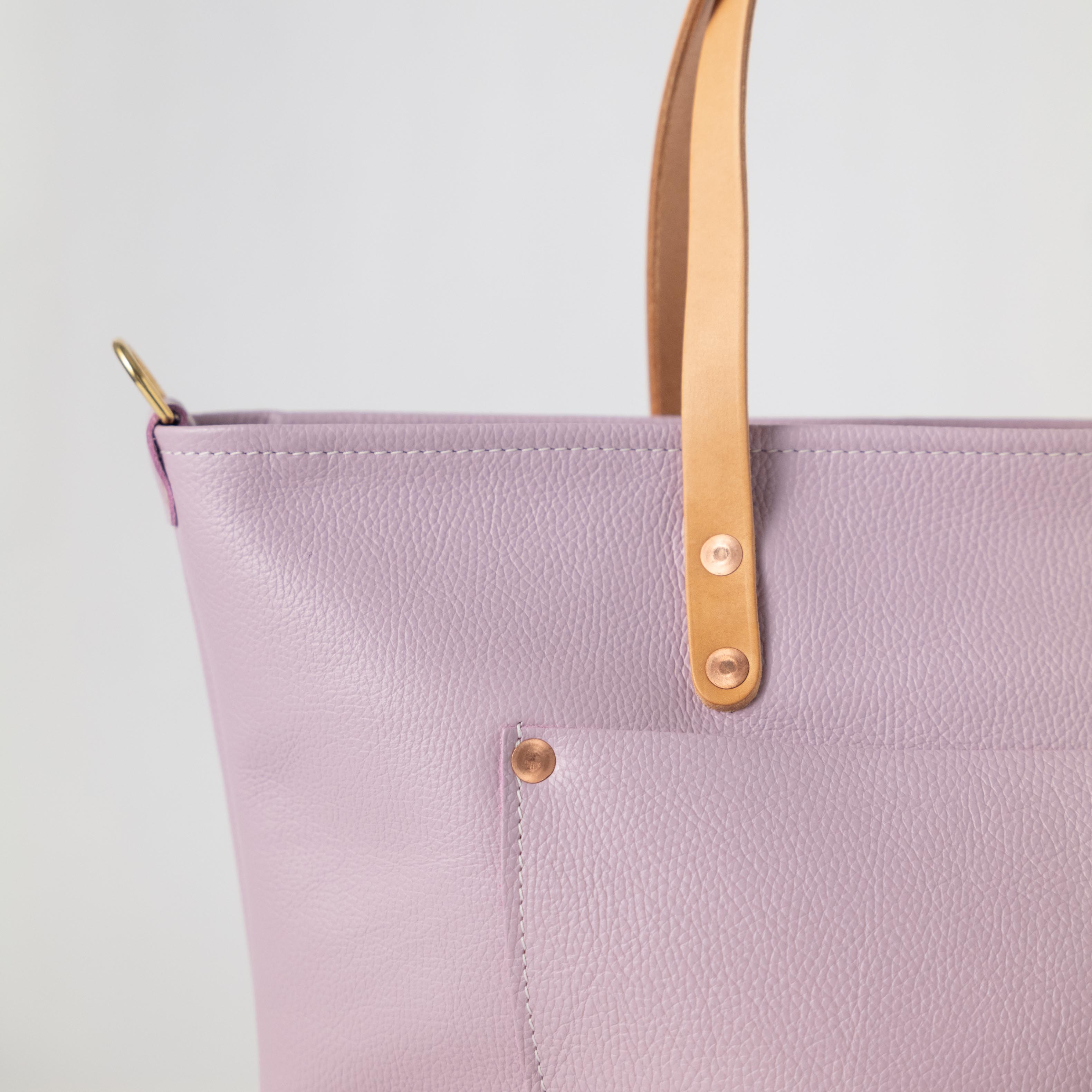 Turquoise Italian Pebbled Market Tote