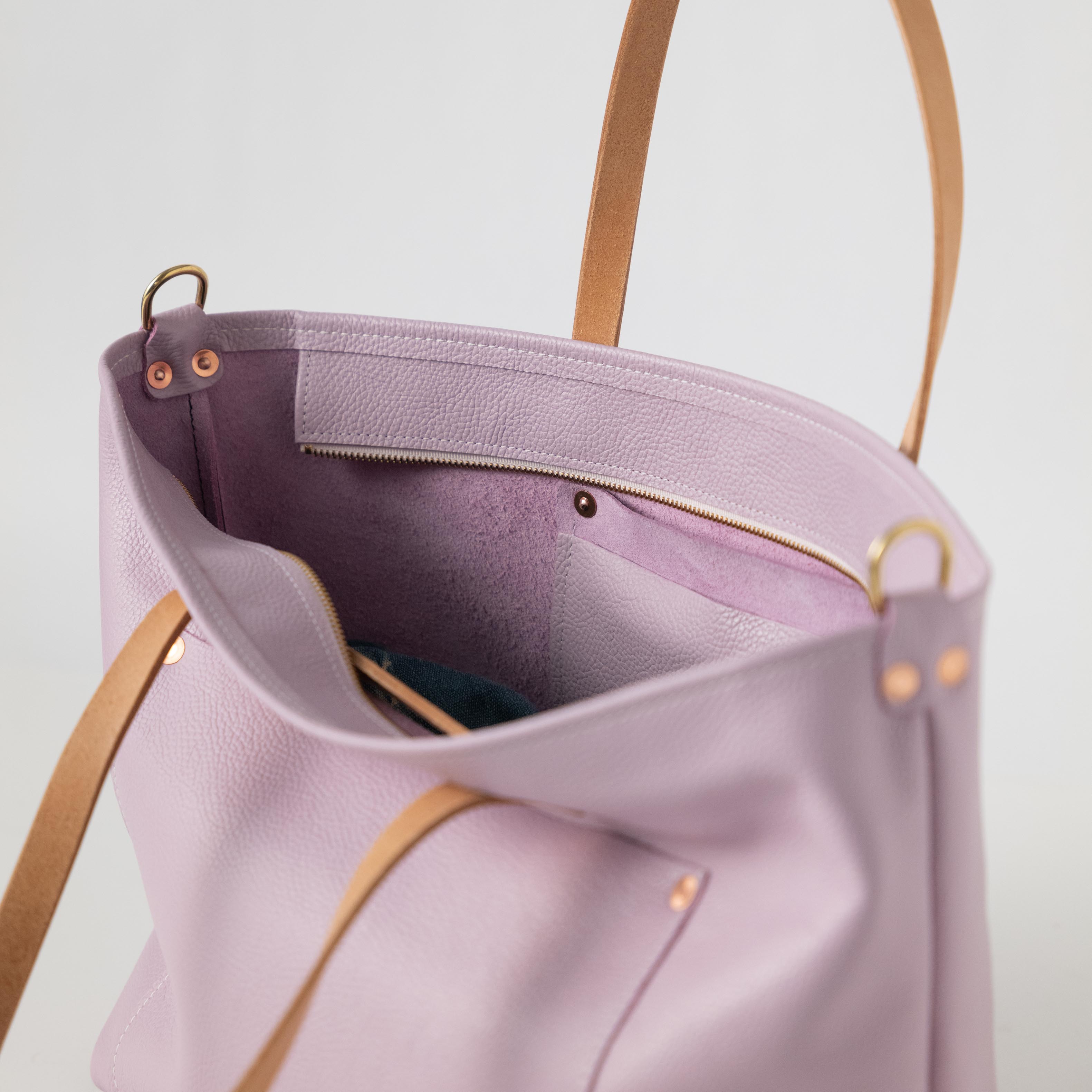 Turquoise Italian Pebbled Market Tote