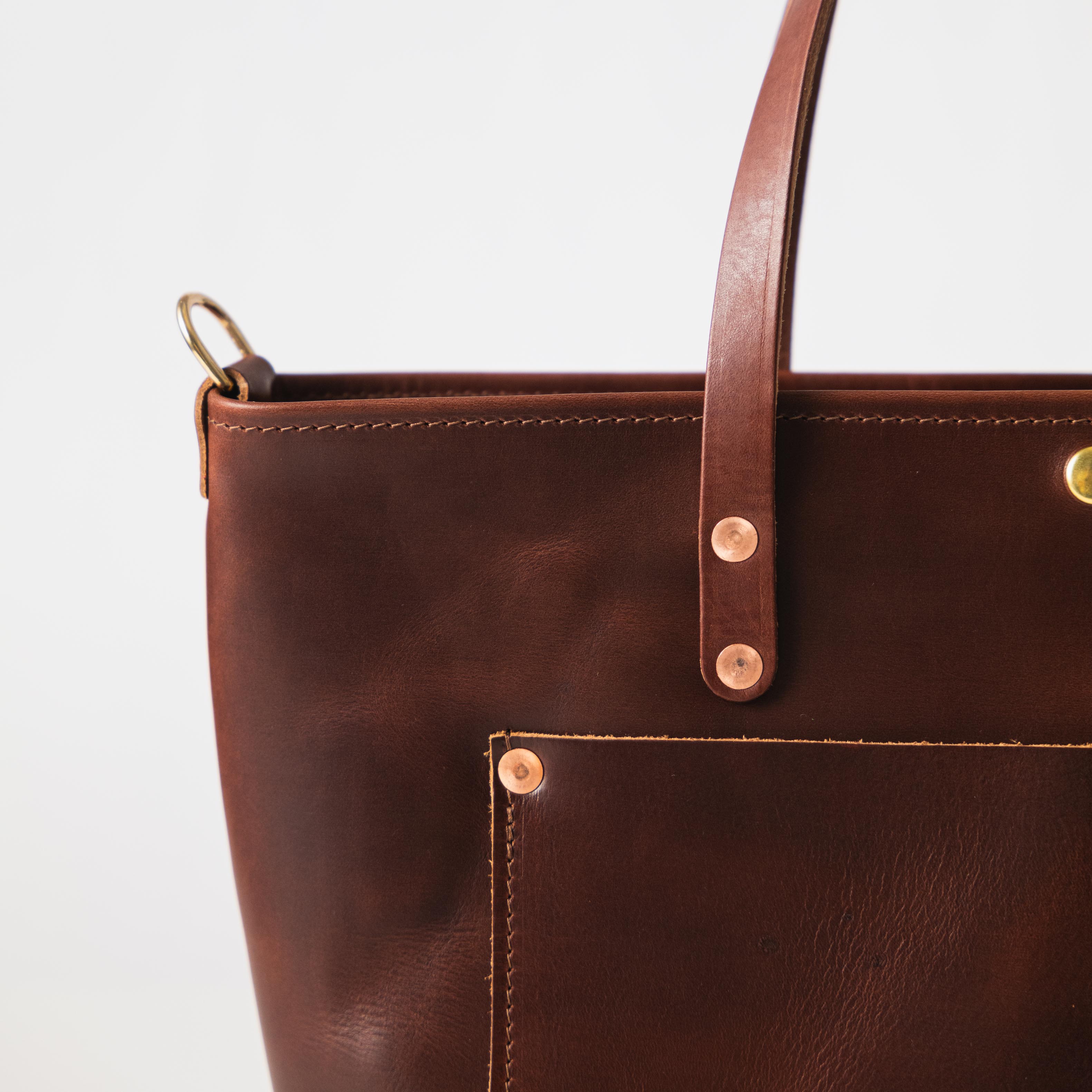 British Tan Double Shot East West Travel Tote
