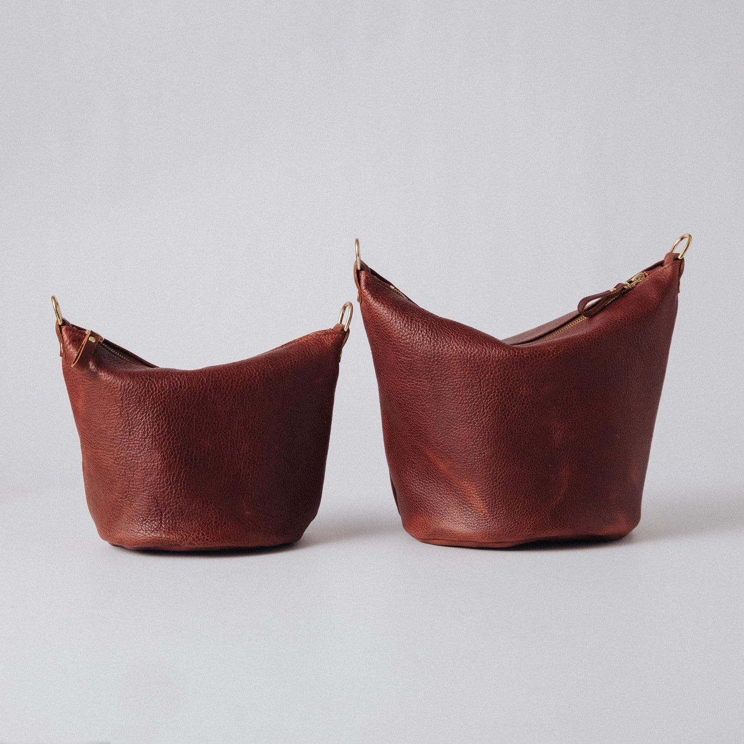 Pumpkin Bulldog Mini Zip-Top Bucket Bag