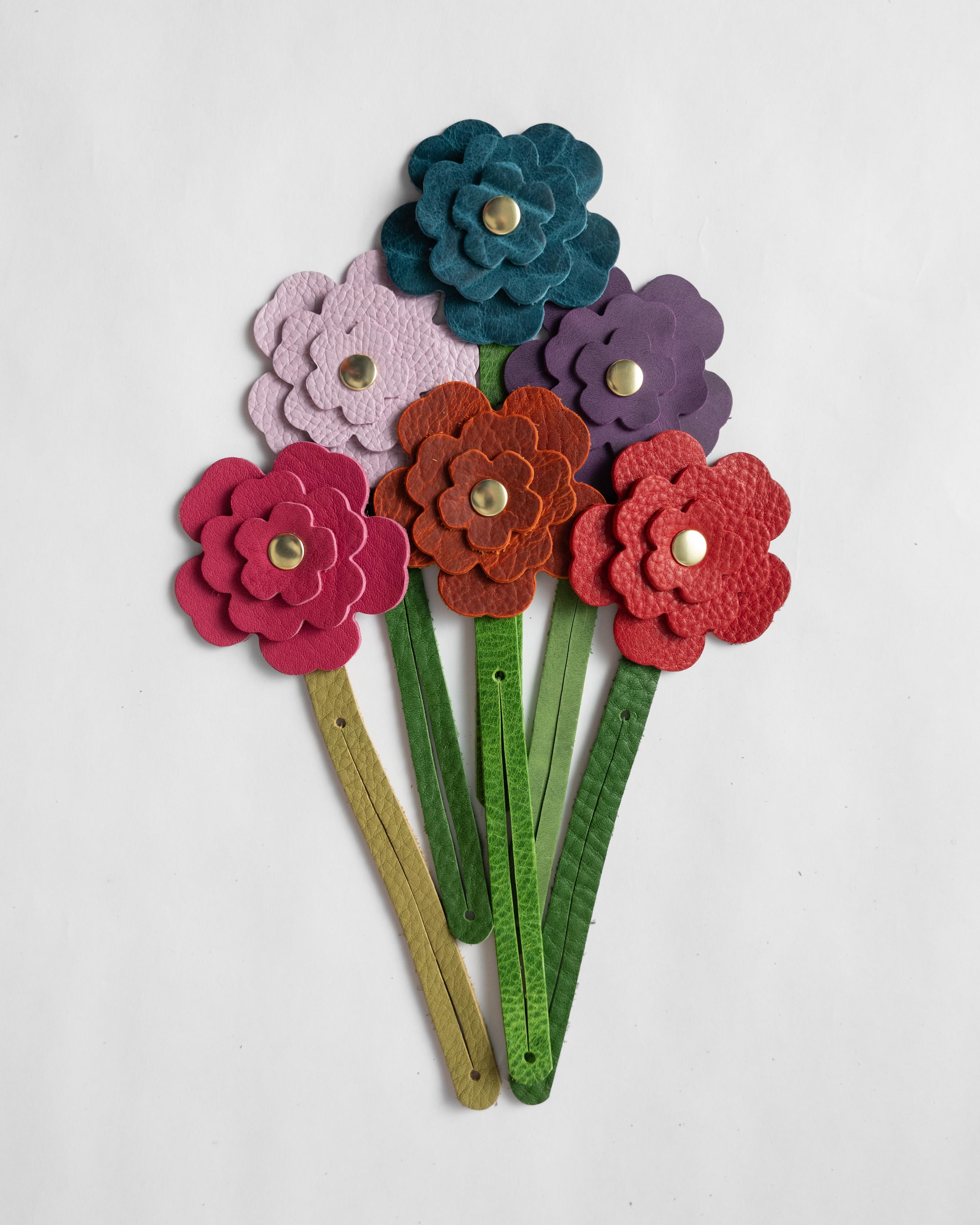 Custom Bison Flower Charm