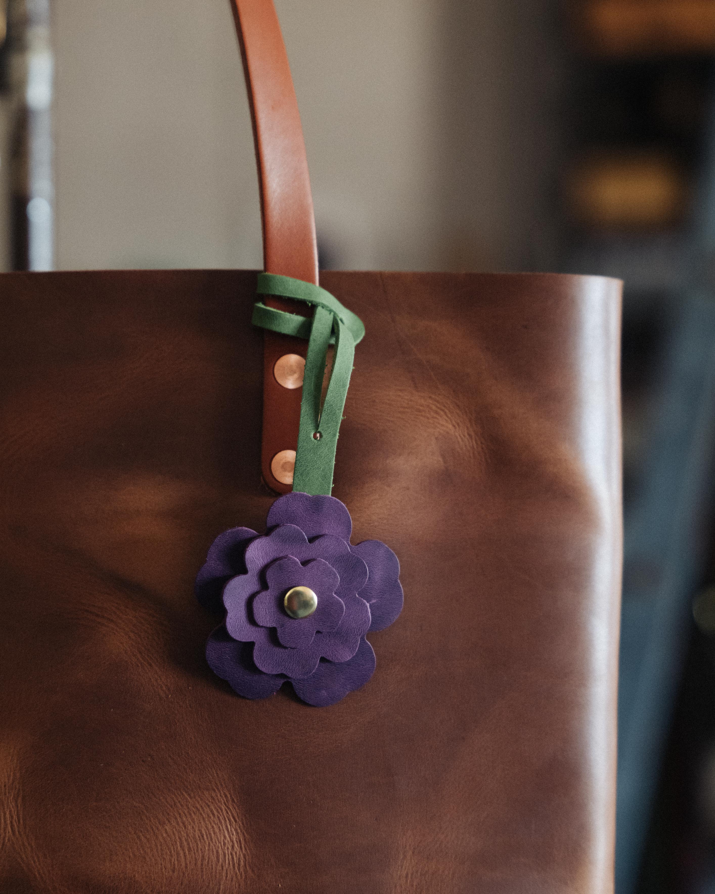 Custom Bison Flower Charm