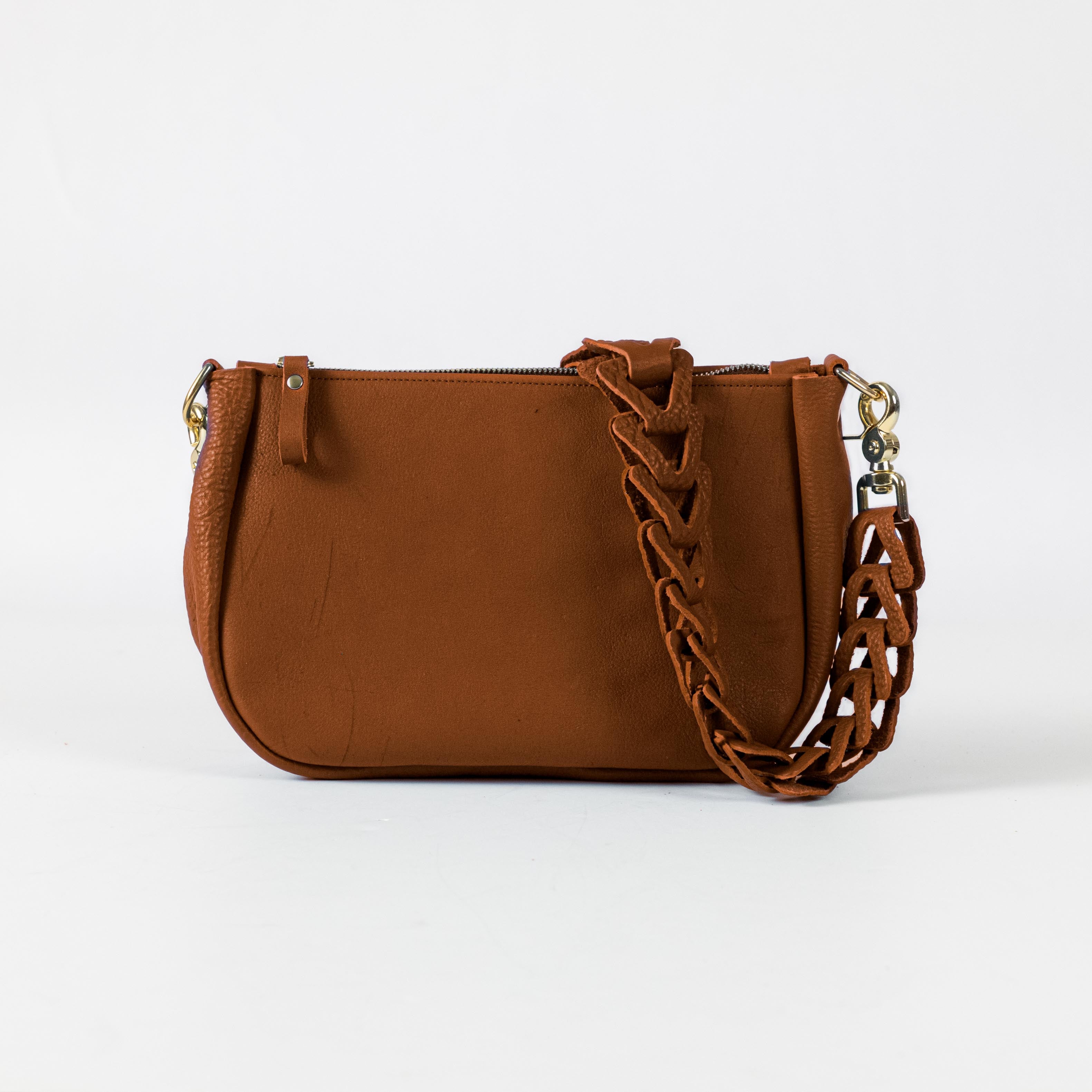Scratch-and-Dent Honey Bulldog Medium Crossbody Bag