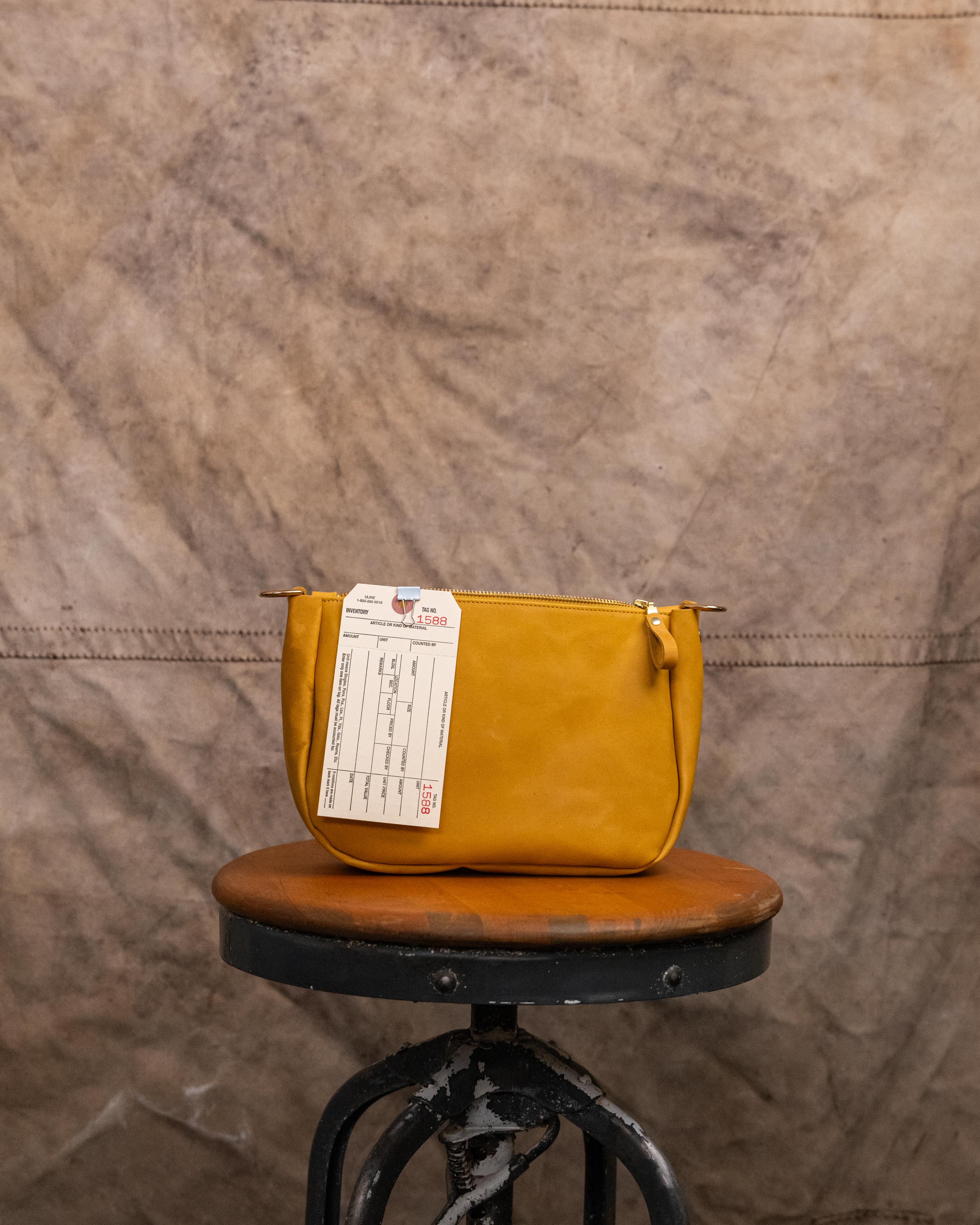 1588 Mustard Medium Crossbody Bag