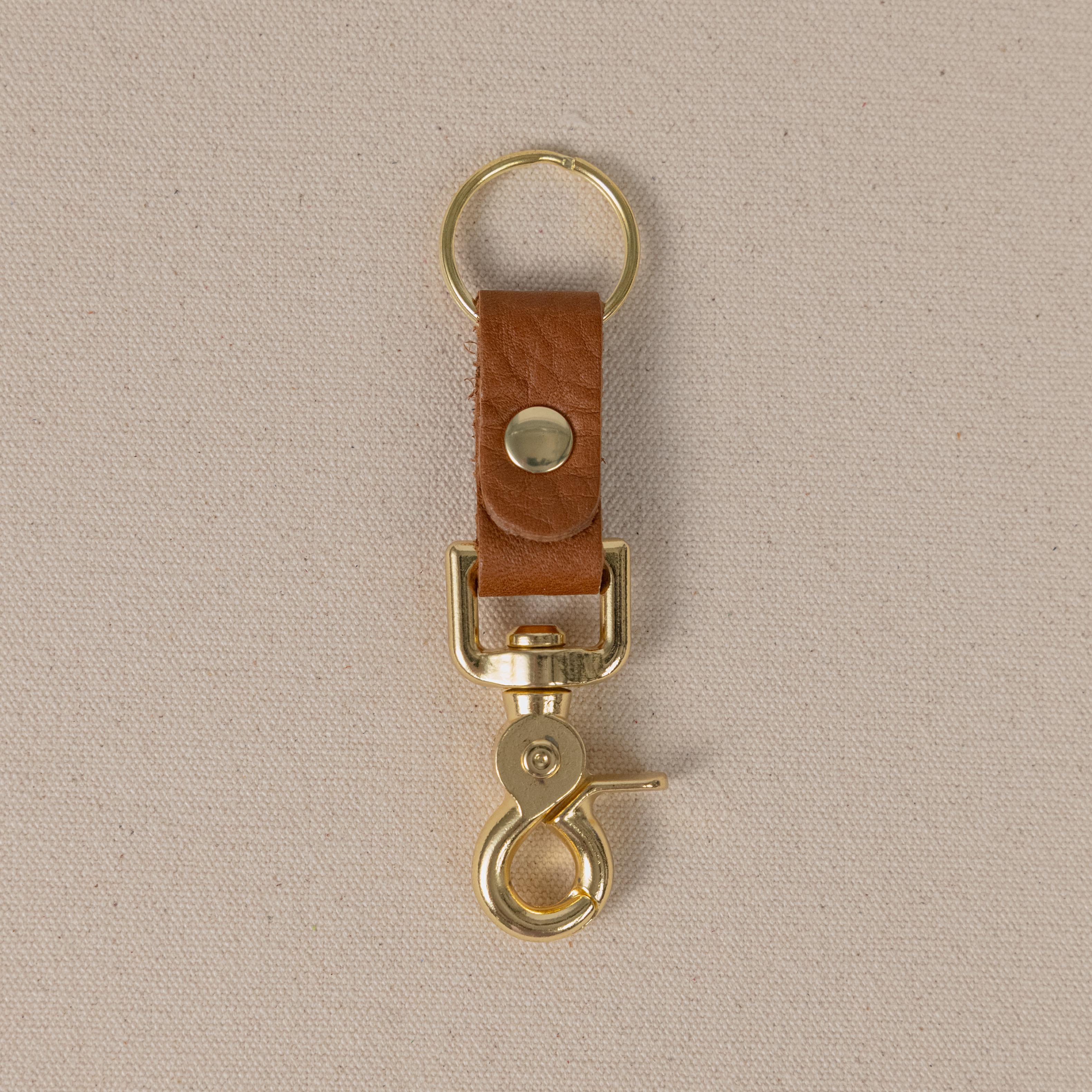 Cognac Cypress Key Clip