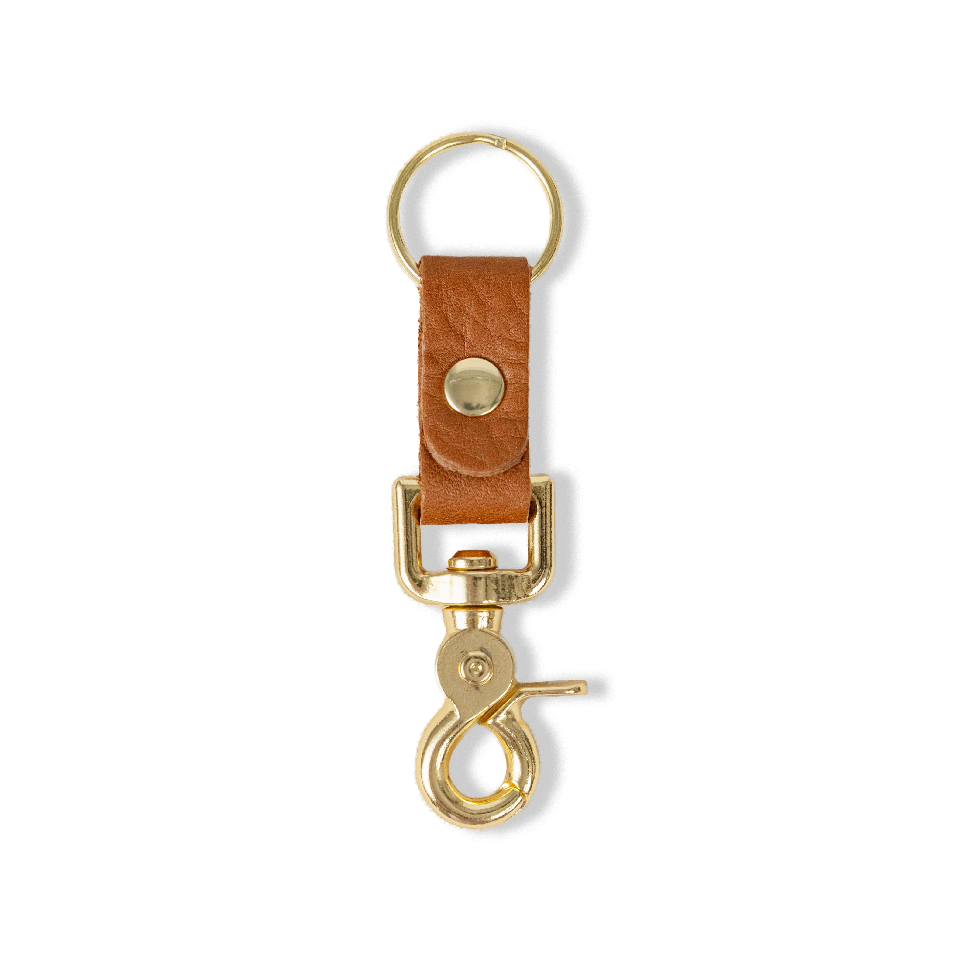 Cognac Cypress Key Clip