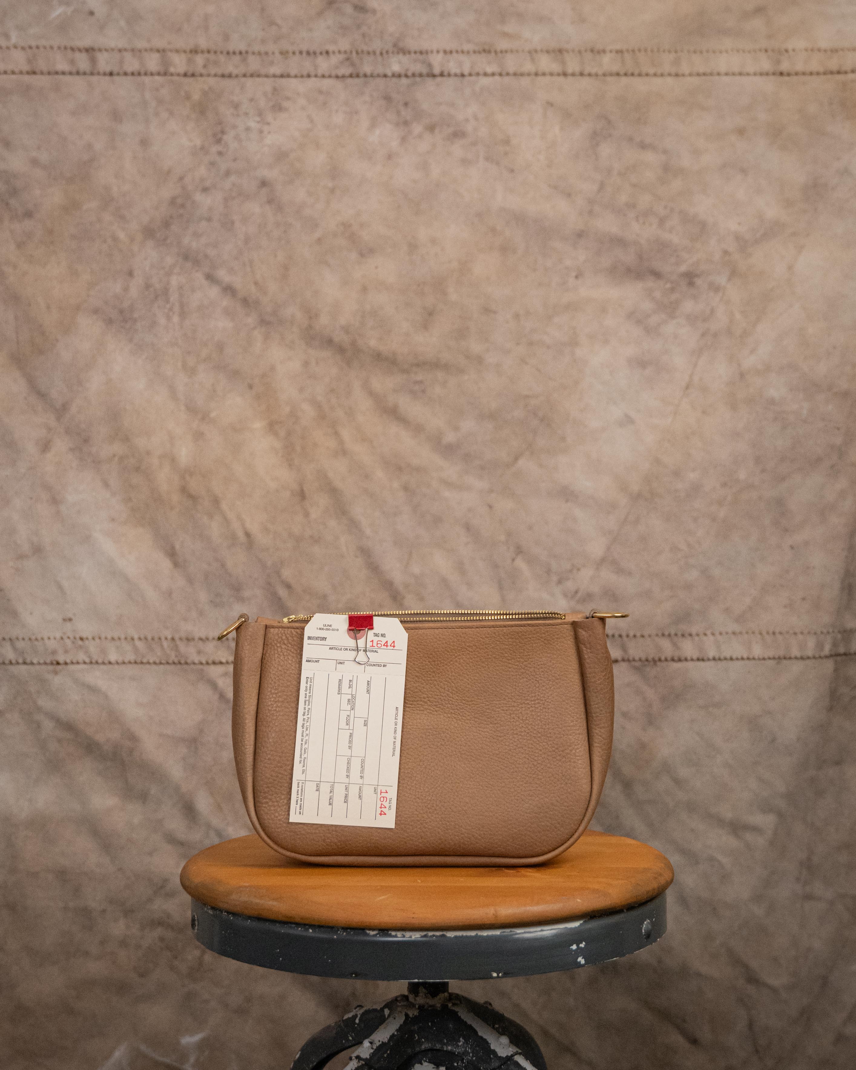 1644 Beige Italian Medium Crossbody Bag