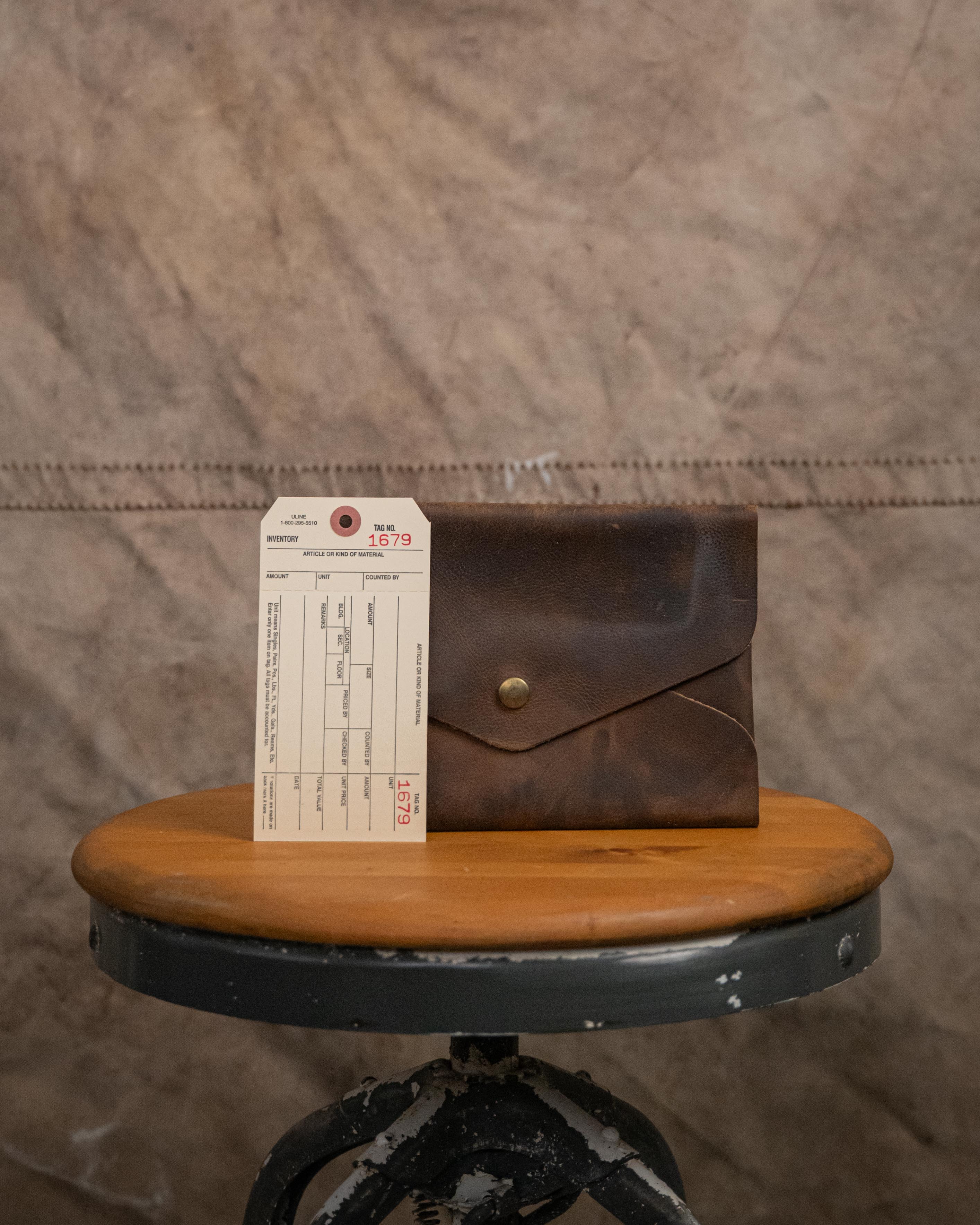 1679 Mottled Olive Kodiak Envelope Clutch
