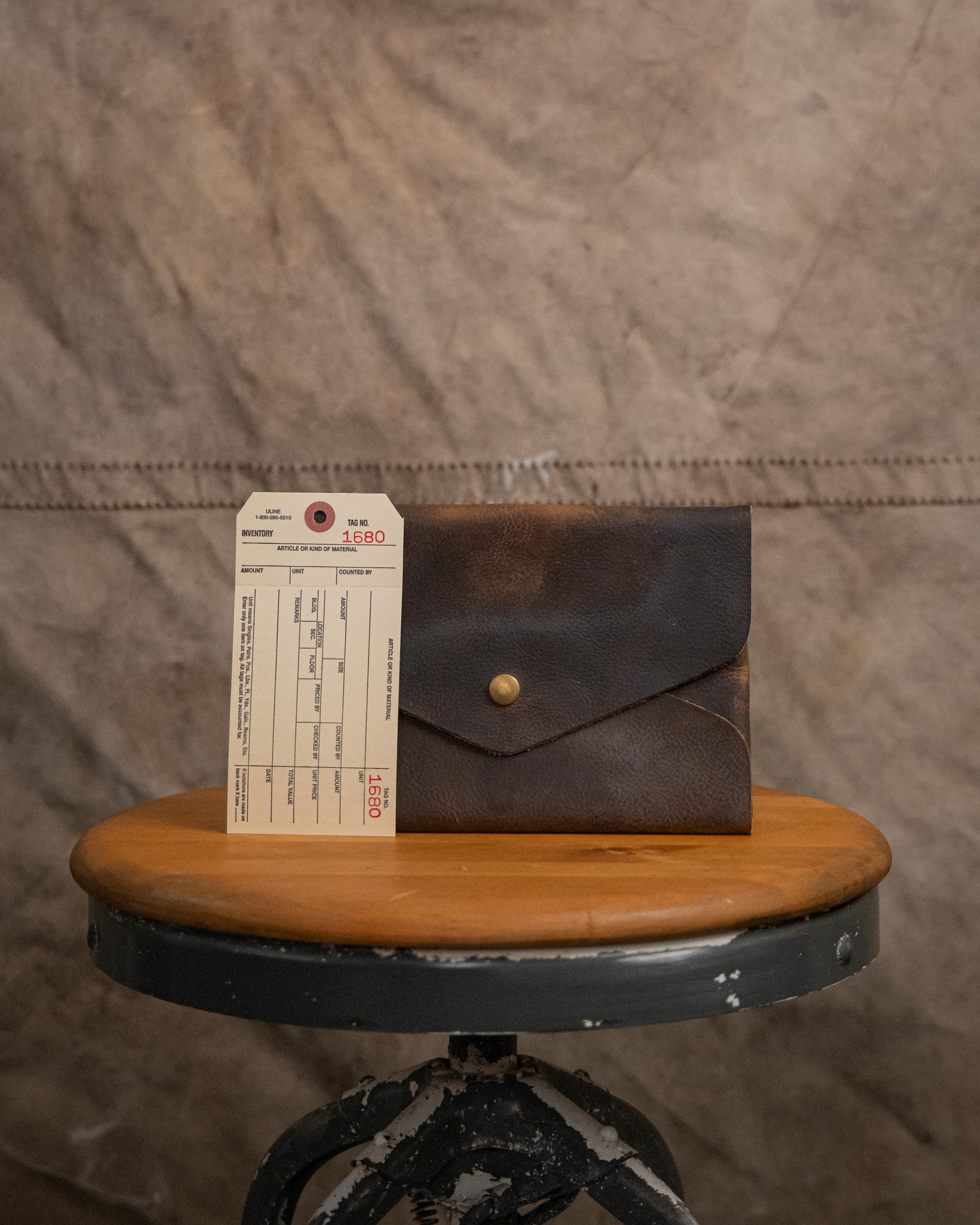 1680 Mottled Olive Kodiak Envelope Clutch