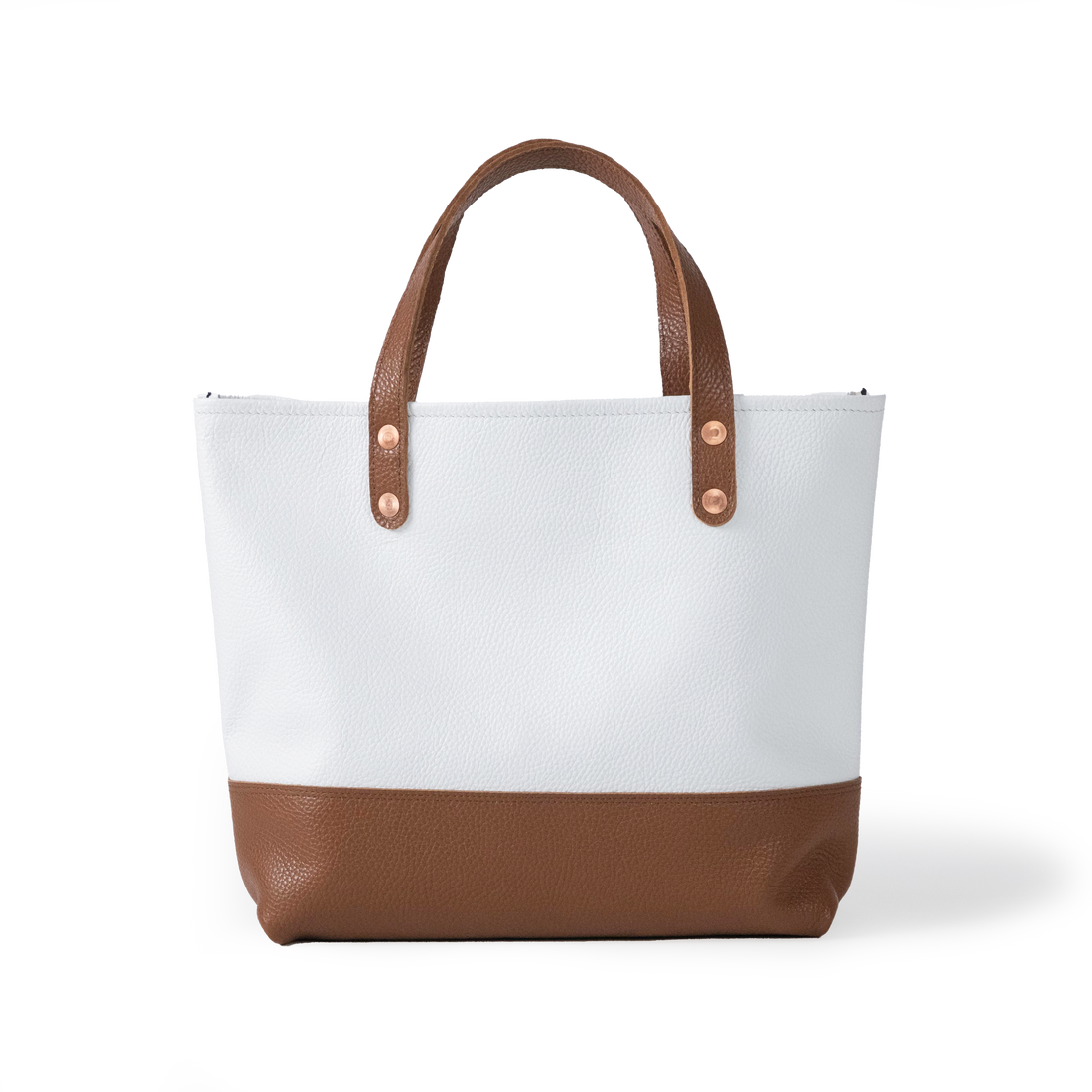 Italian Pebbled Mini Panel Tote