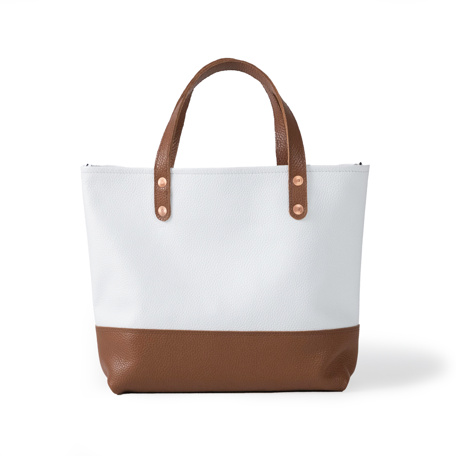 Italian Pebbled Mini Panel Tote
