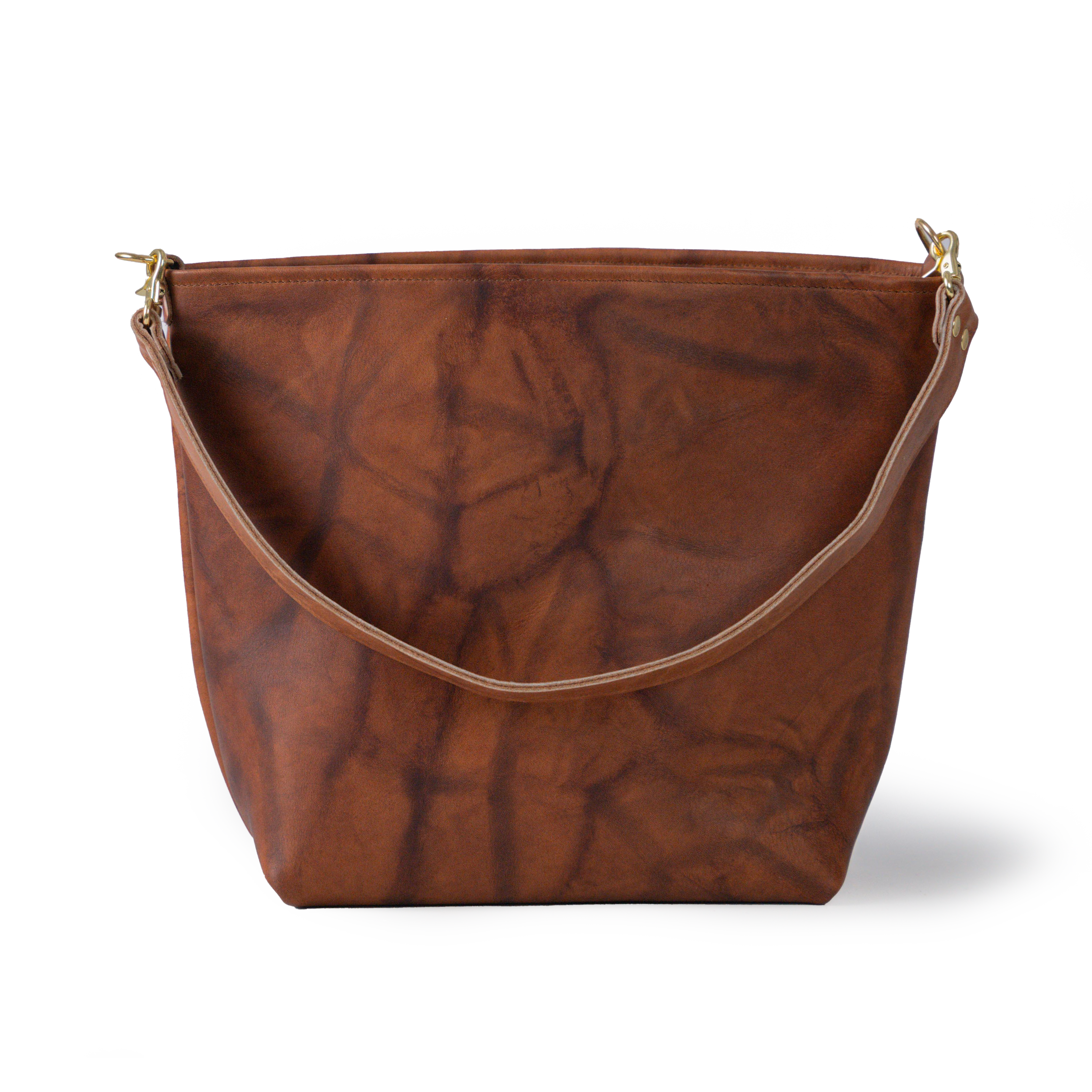 Tan Crunch New Crossbody Tote