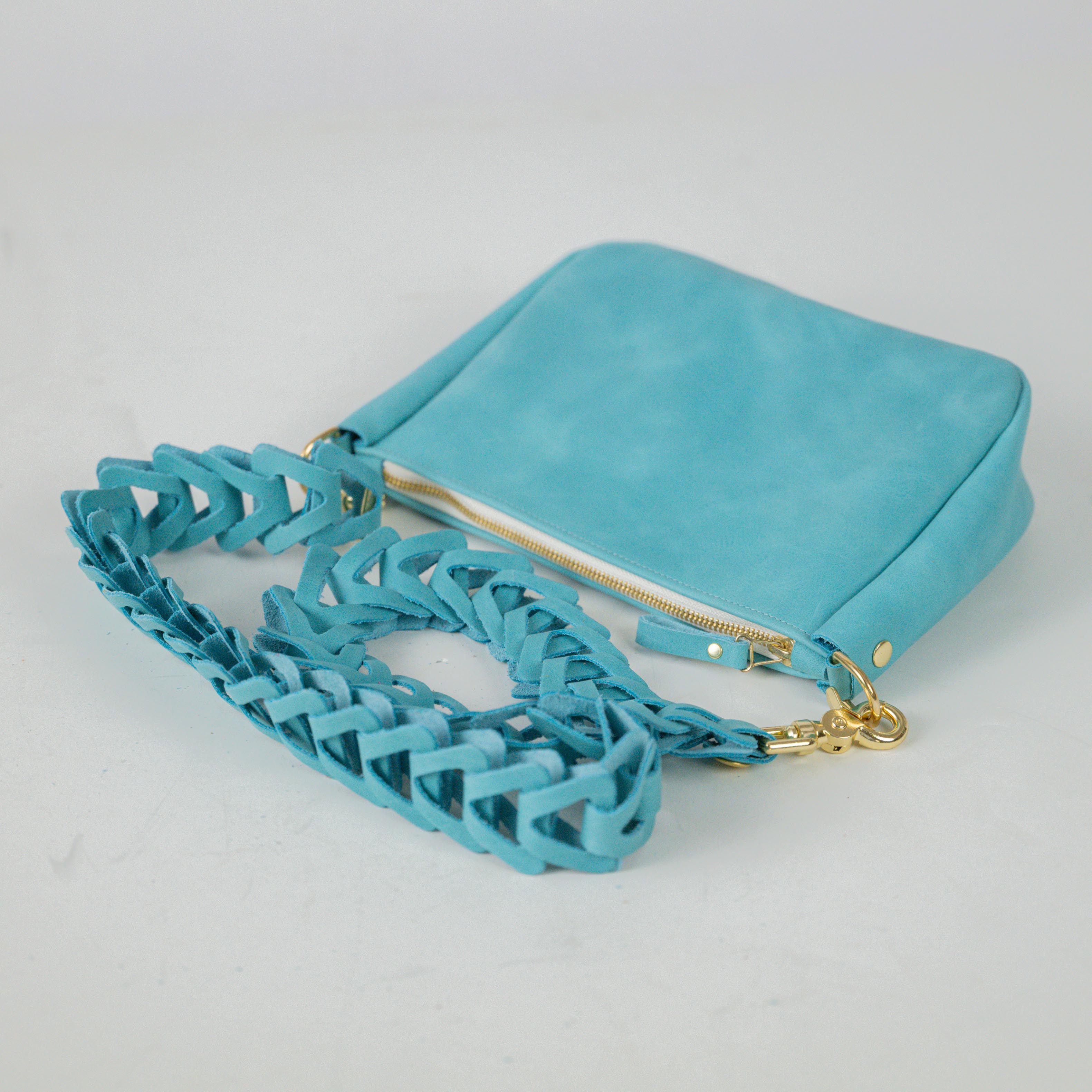 Aegean Blue Medium Crossbody Bag Bundle