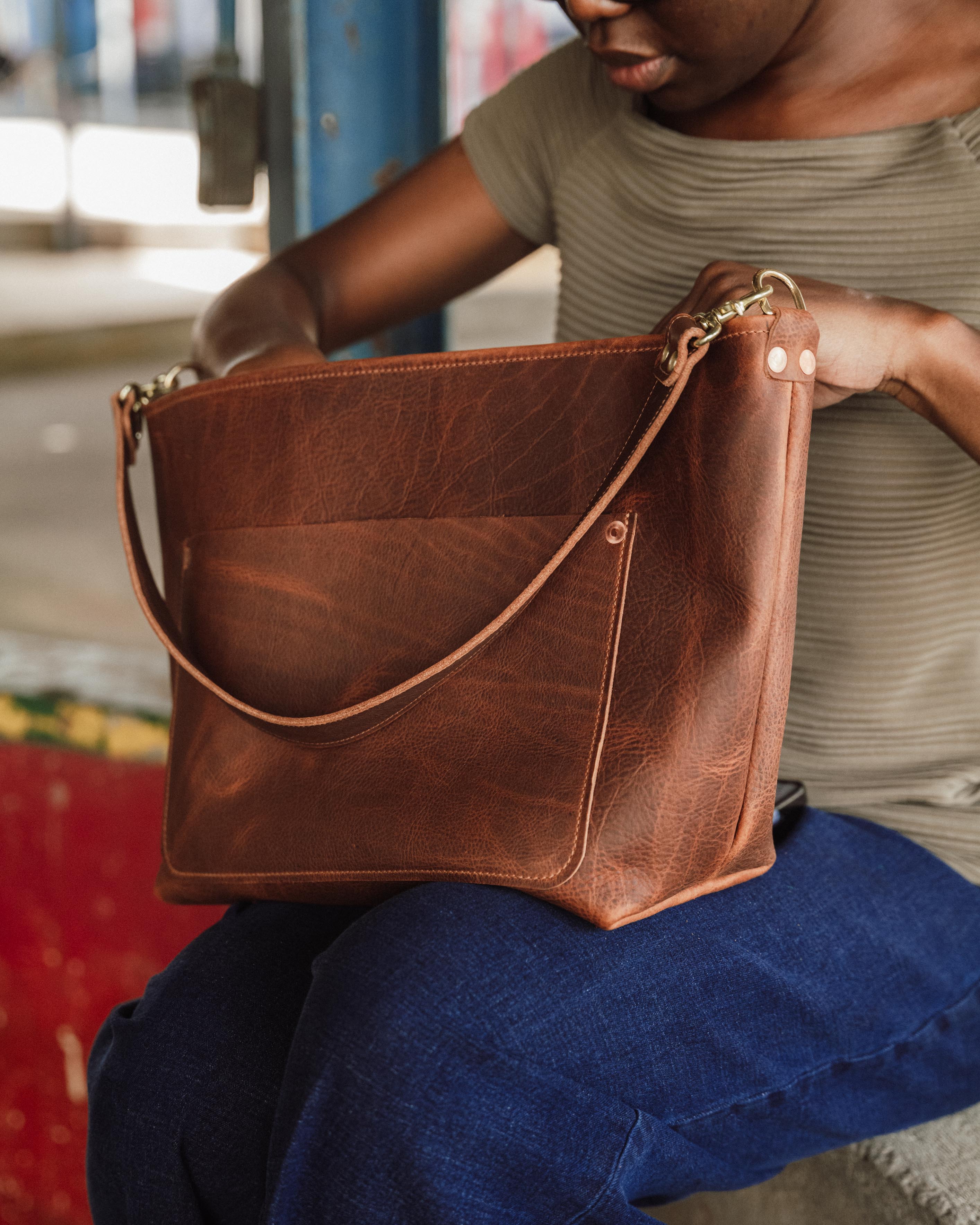 New East West Crossbody Travel Tote