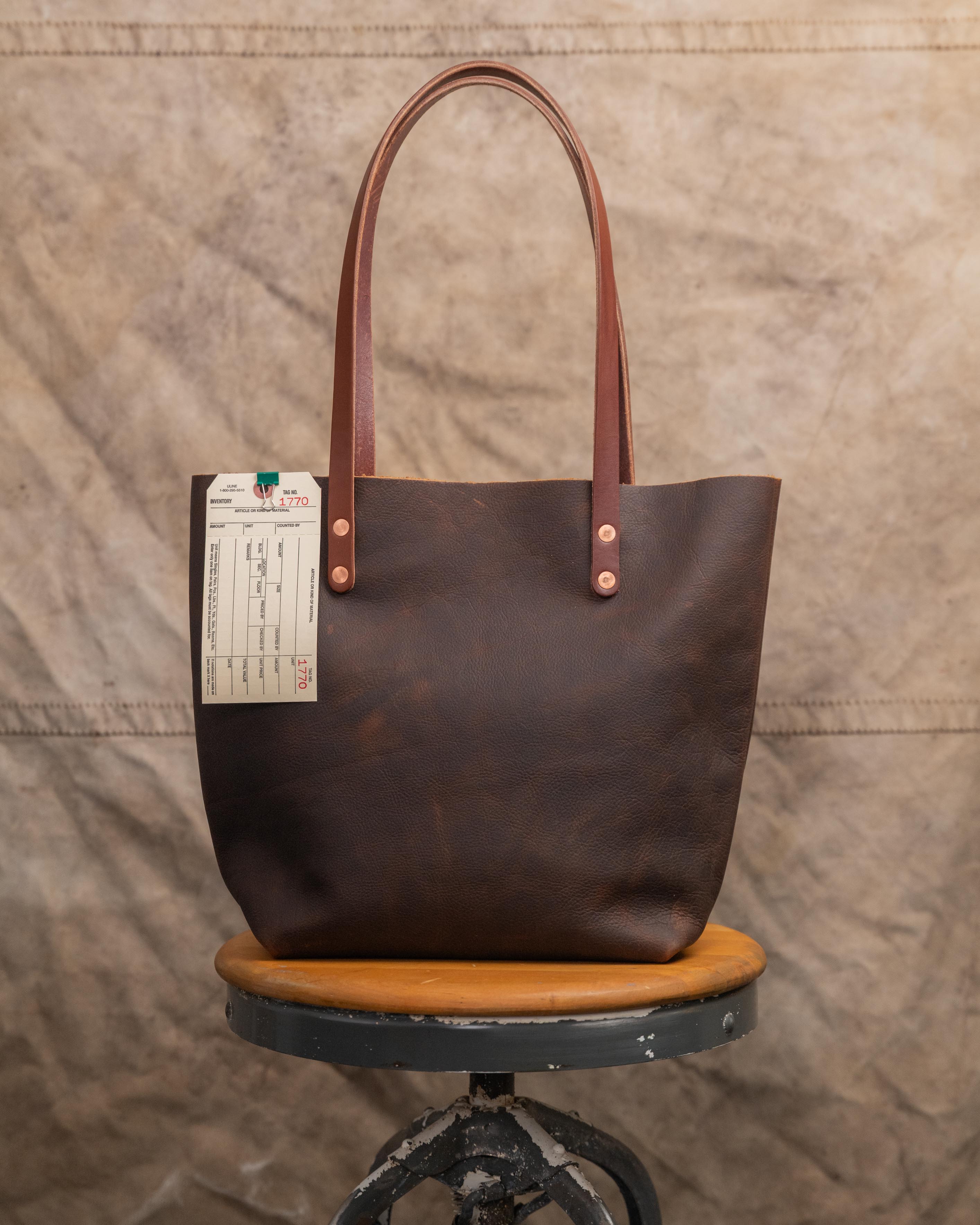 1770 Brown Kodiak Tote with 11” Brown Handles
