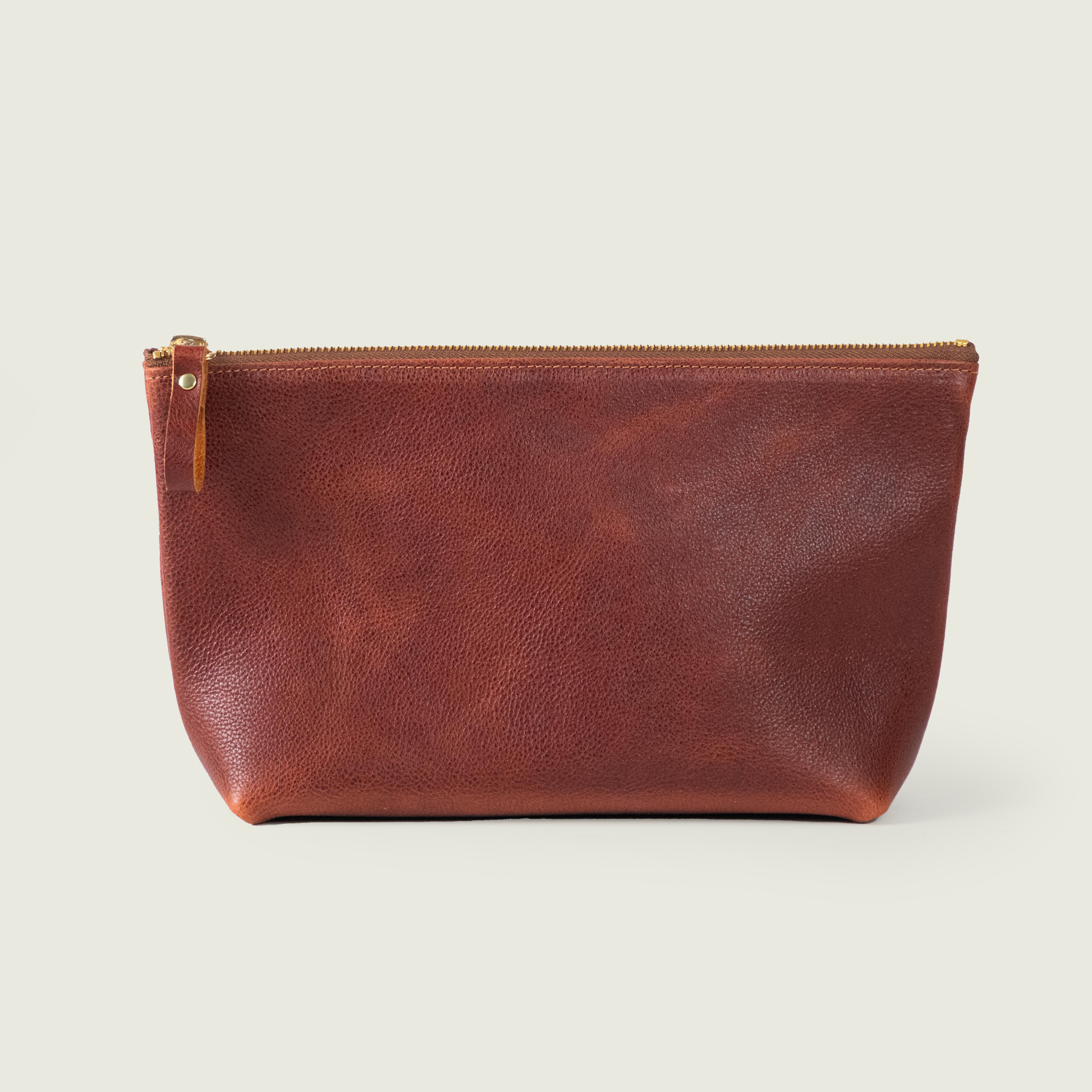 Green Bulldog Large Cosmetic Case